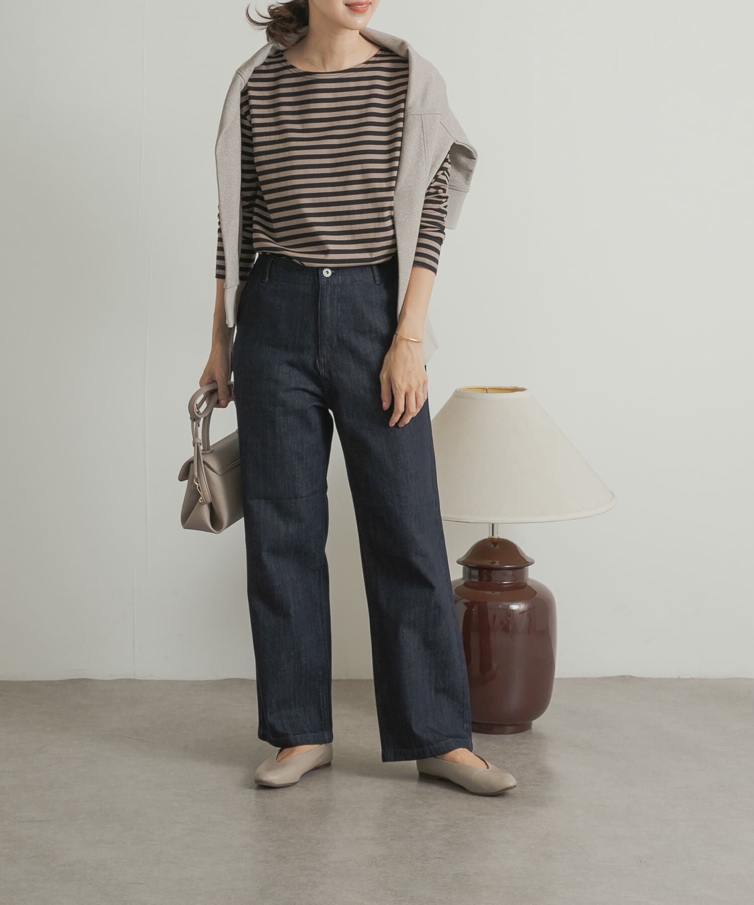 URBAN RESEARCH DOORS「デニムワイドパンツ」|デニム|