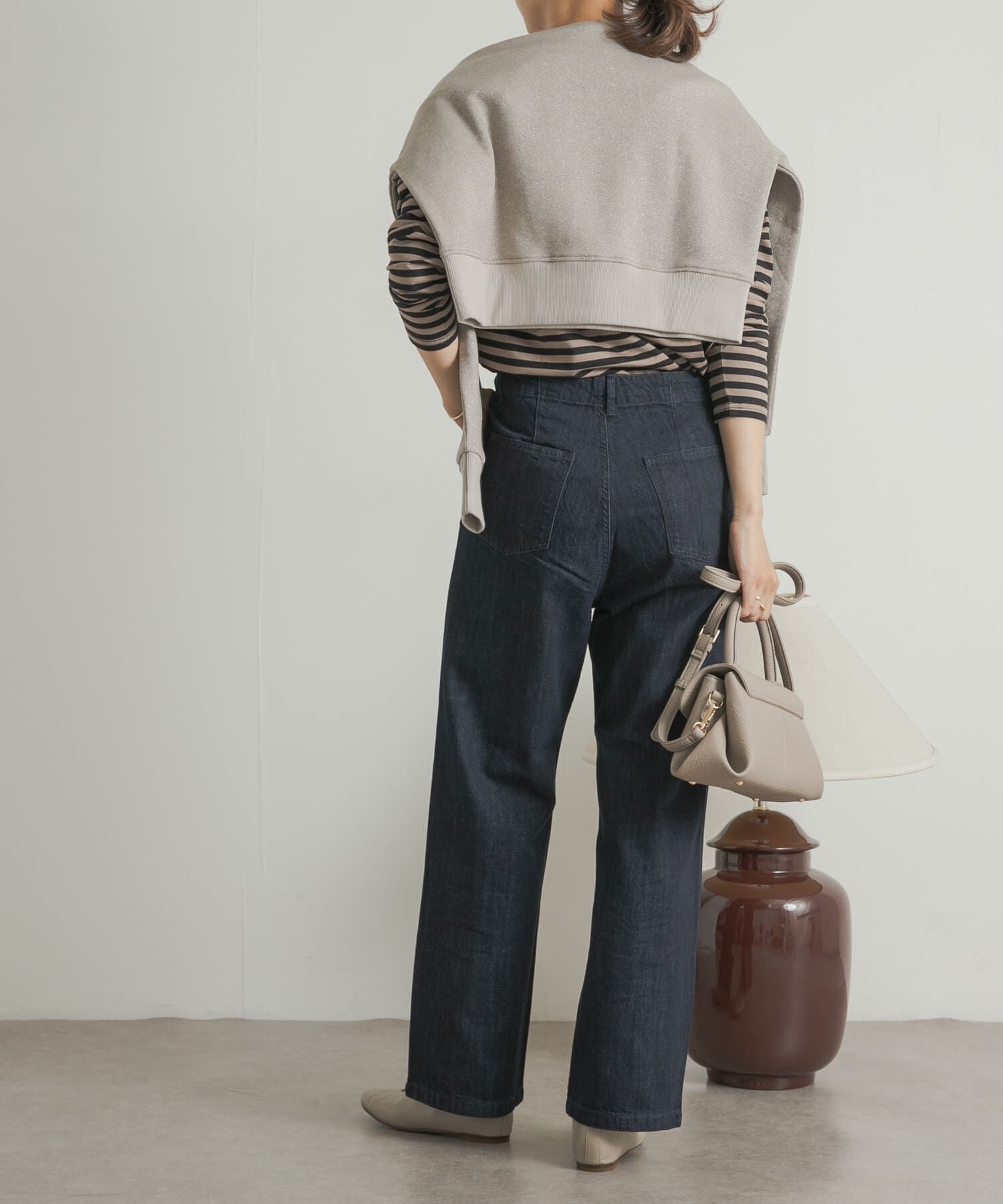 URBAN RESEARCH DOORS「デニムワイドパンツ」|デニム|