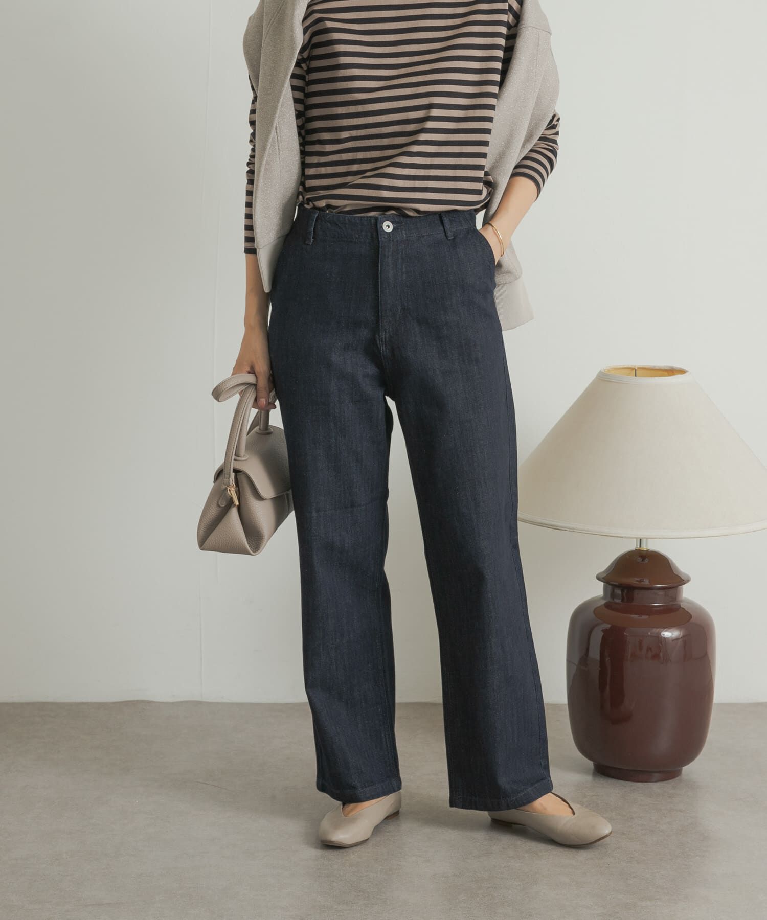 URBAN RESEARCH DOORS「デニムワイドパンツ」|デニム|