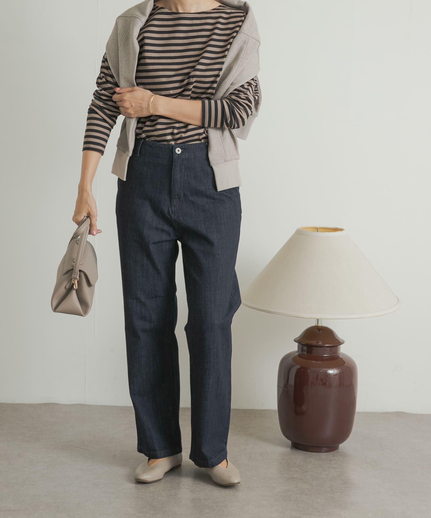 URBAN RESEARCH DOORS「デニムワイドパンツ」|デニム|