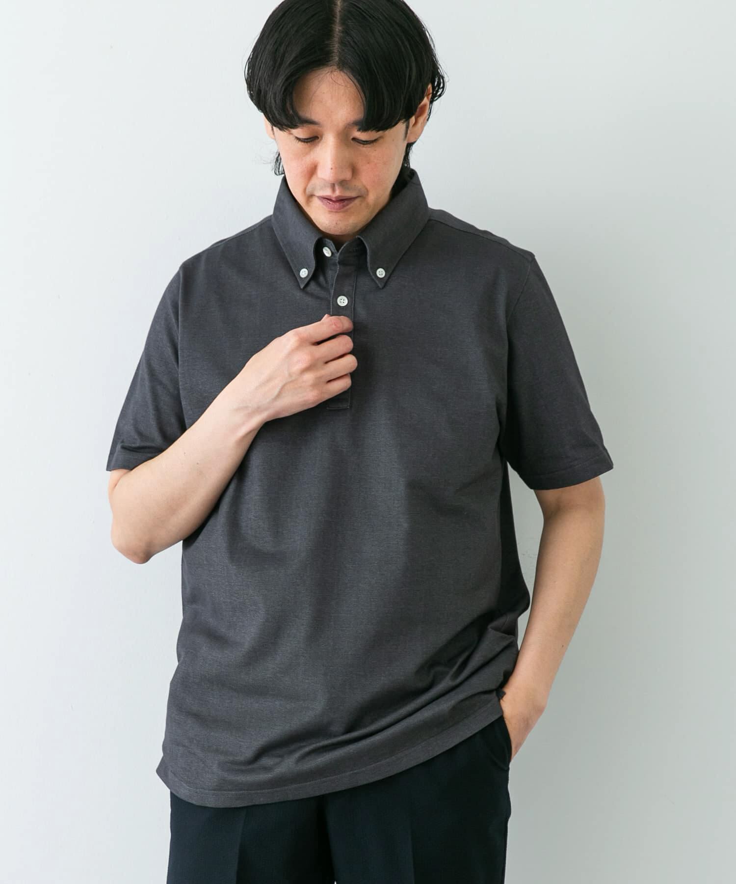 URBAN RESEARCH DOORS「『吸水速乾』LIFE STYLE TAILOR　ボタンダウン半袖プルオーバー」|シャツ・ブラウス|