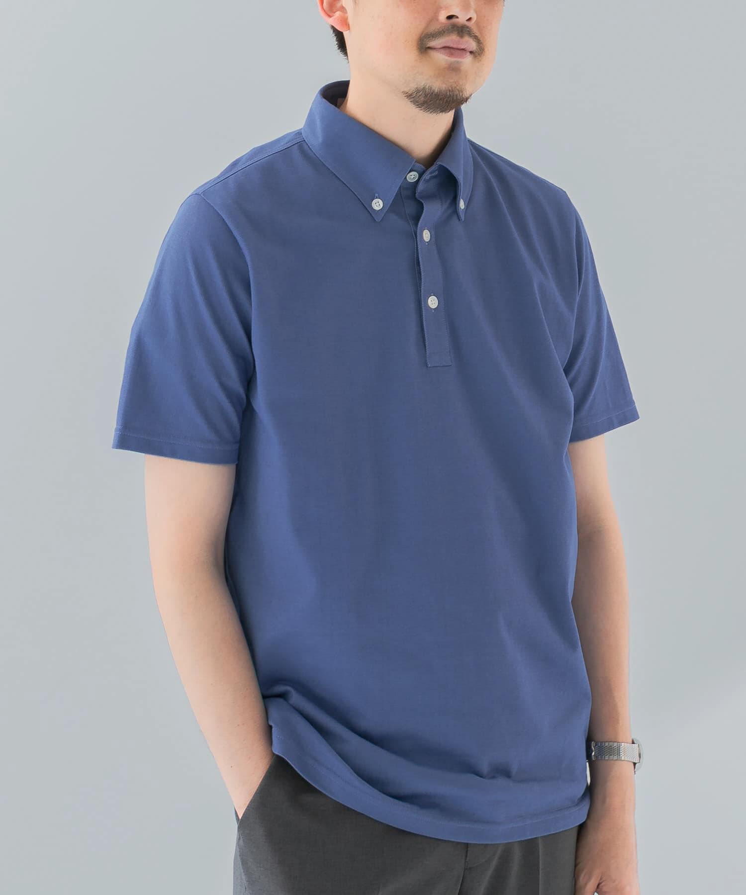 URBAN RESEARCH DOORS「『吸水速乾』LIFE STYLE TAILOR　ボタンダウン半袖プルオーバー」|シャツ・ブラウス|