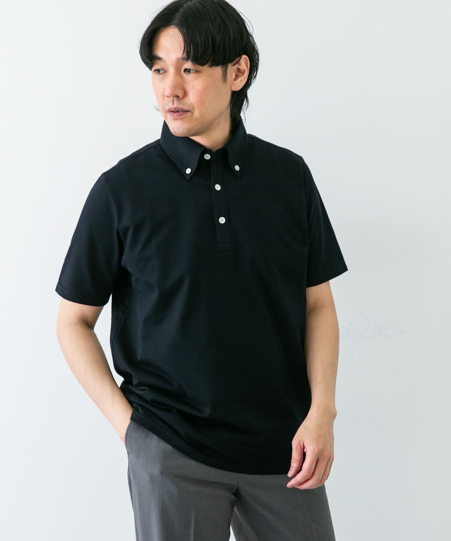 URBAN RESEARCH DOORS「『吸水速乾』LIFE STYLE TAILOR　ボタンダウン半袖プルオーバー」|シャツ・ブラウス|