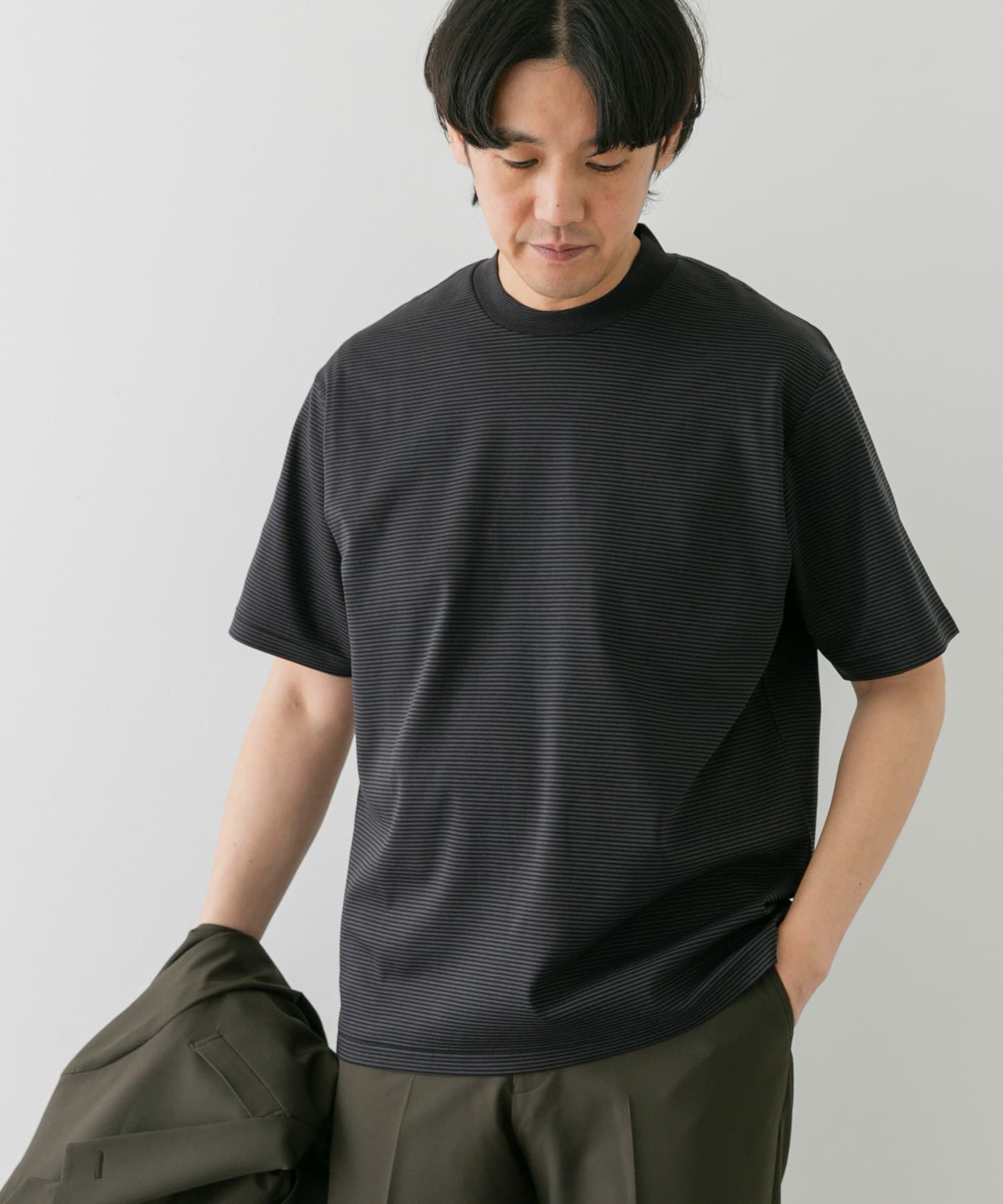 URBAN RESEARCH DOORS「『抗菌/防臭』LIFE STYLE TAILOR　シルケットポンチストレッチTシャツ」|シャツ・ブラウス|