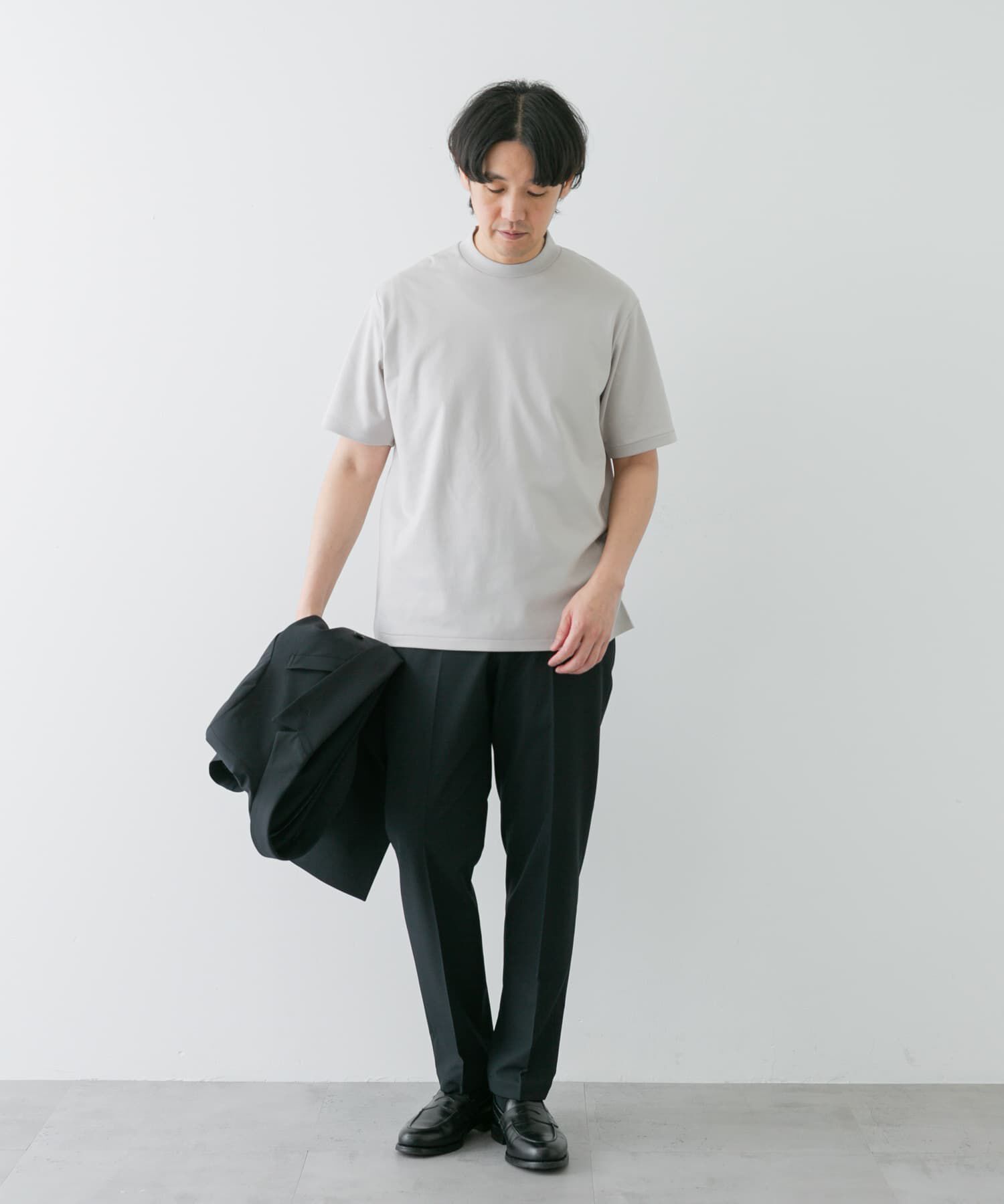 URBAN RESEARCH DOORS「『抗菌/防臭』LIFE STYLE TAILOR　シルケットポンチストレッチTシャツ」|シャツ・ブラウス|