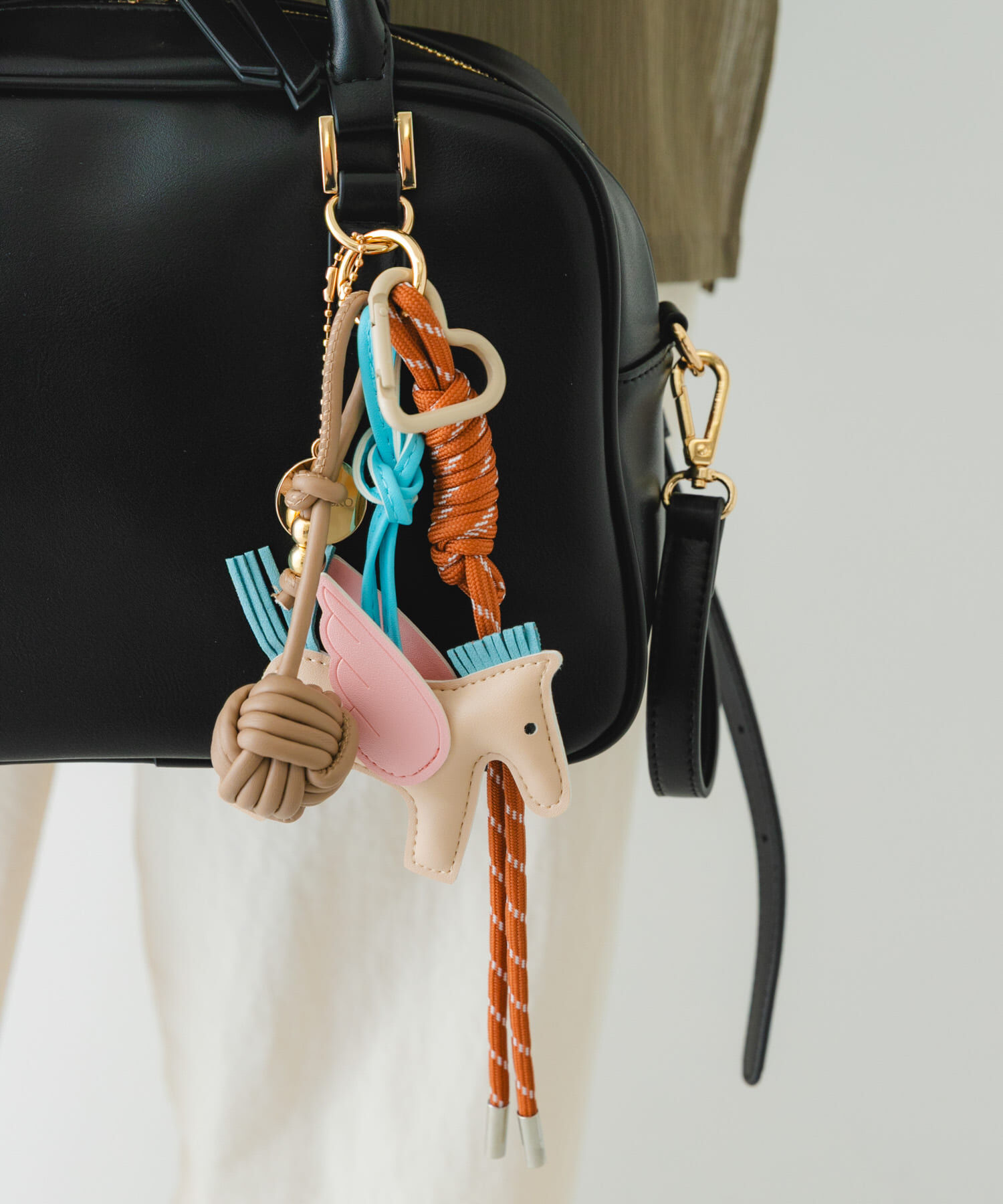 RODE SKO「チャームセットボストンバッグ」|ボストンバッグ|