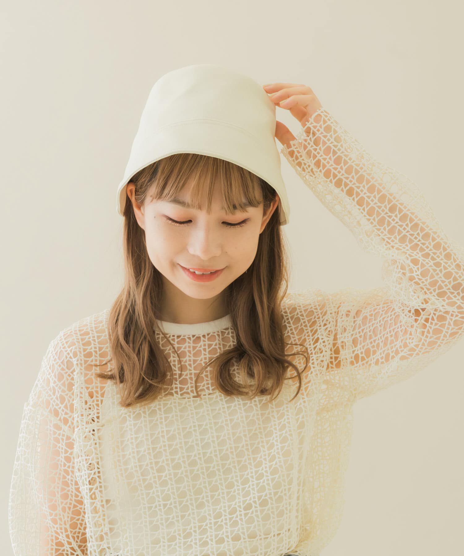 SMELLY「フロントラインフェイクレザーハット」|ハット|