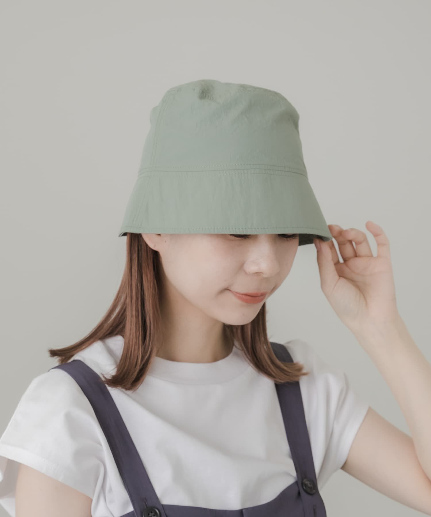 SMELLY「ナイロンバケットハット」|ハット|カーキ