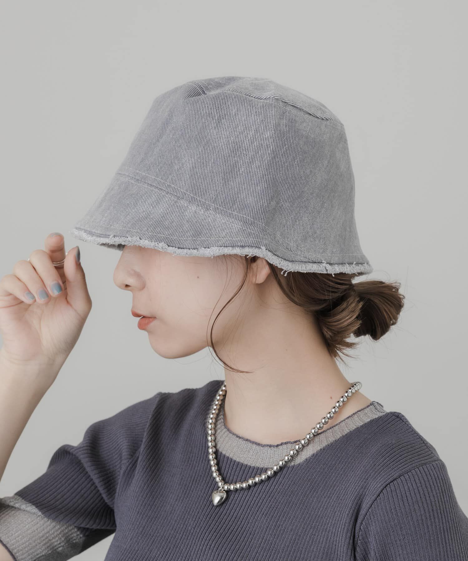 SMELLY「デニムフリンジハット」|ハット|