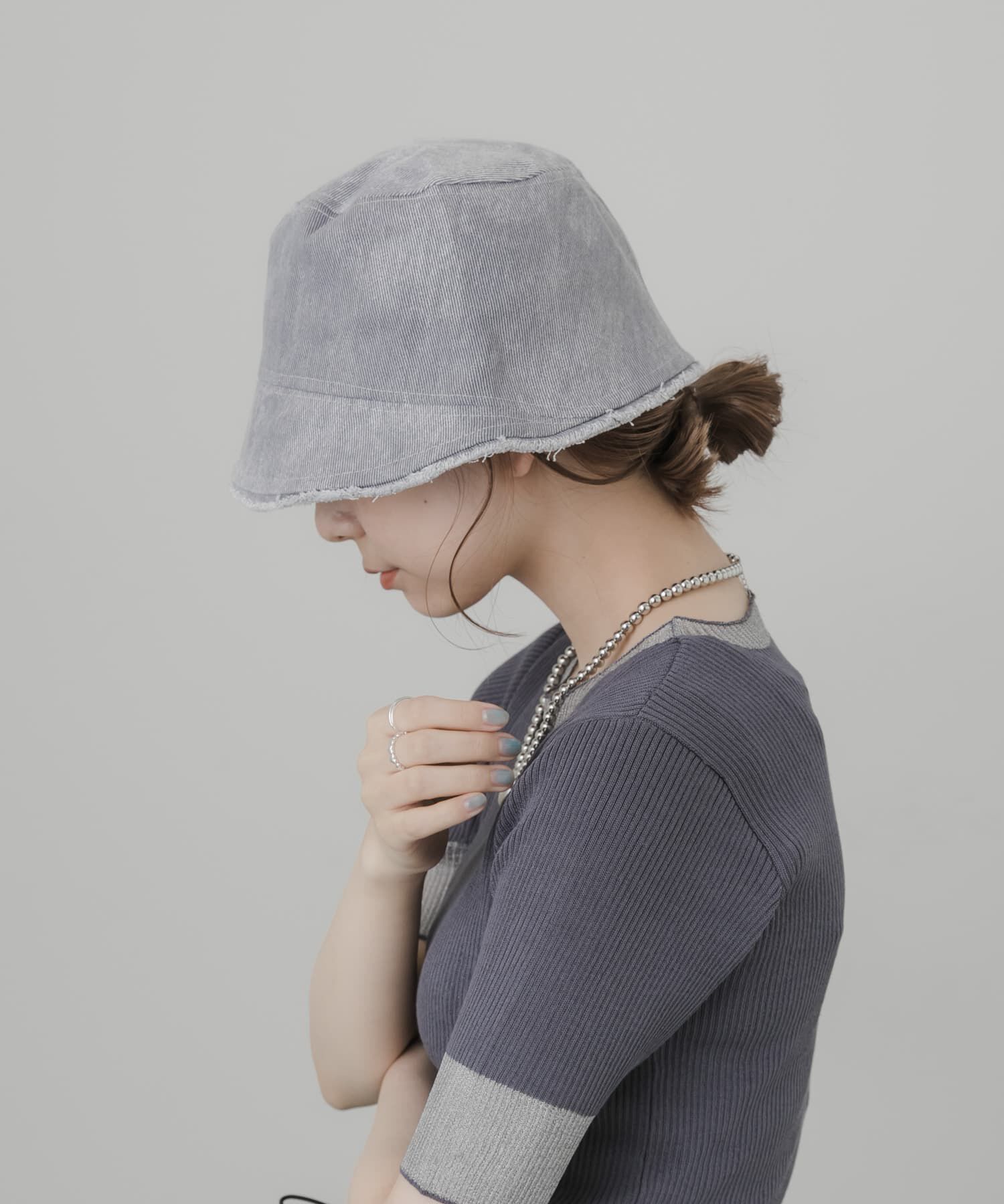 SMELLY「デニムフリンジハット」|ハット|