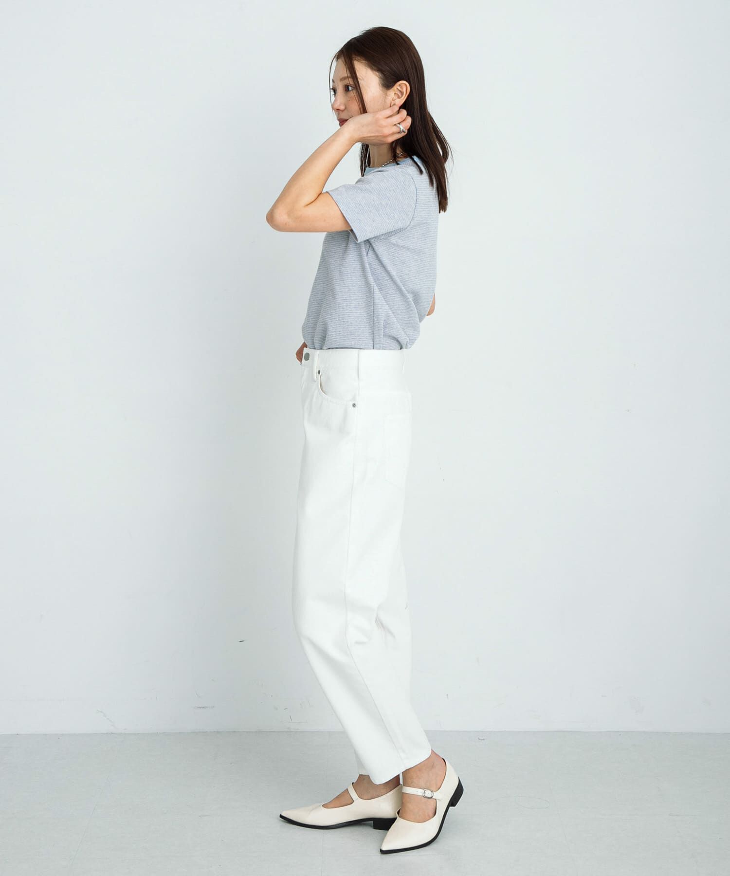 Sonny Label 「『34サイズ/低身長向けも展開』ワイドテーパードデニム」|デニム|