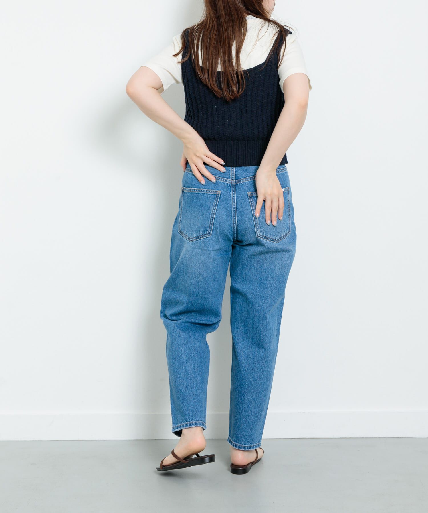 Sonny Label 「『34サイズ/低身長向けも展開』ワイドテーパードデニム」|デニム|