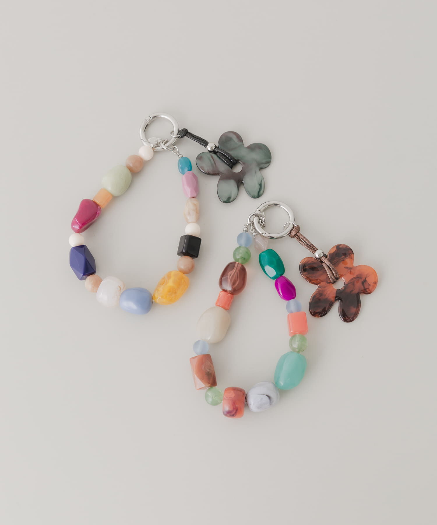 SMELLY「フラワーモチーフカラフルキーチェーン」|チャーム・キーホルダー|