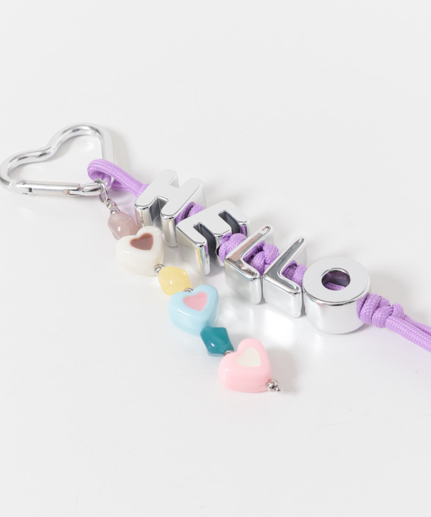 SMELLY「カラフルビーズワードキーチェーン」|チャーム・キーホルダー|