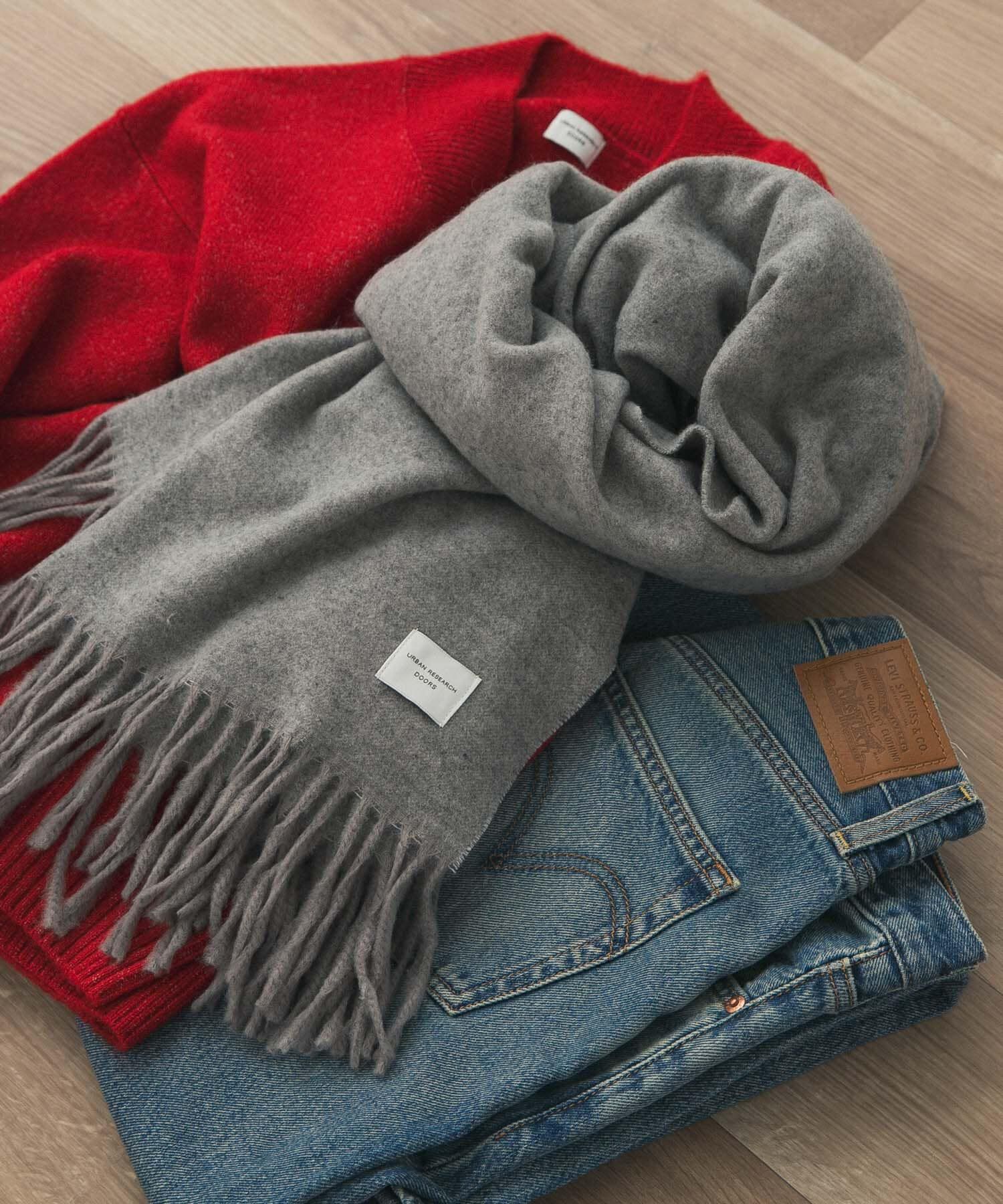 URBAN RESEARCH DOORS「なめらかプレーンストール」|ストール|