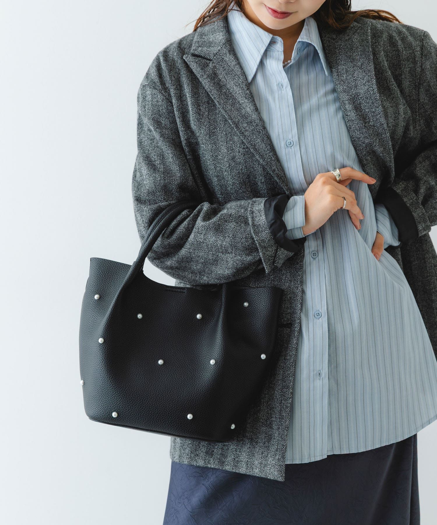 RODE SKO「インバッグ付パールバッグ」|ハンドバッグ|