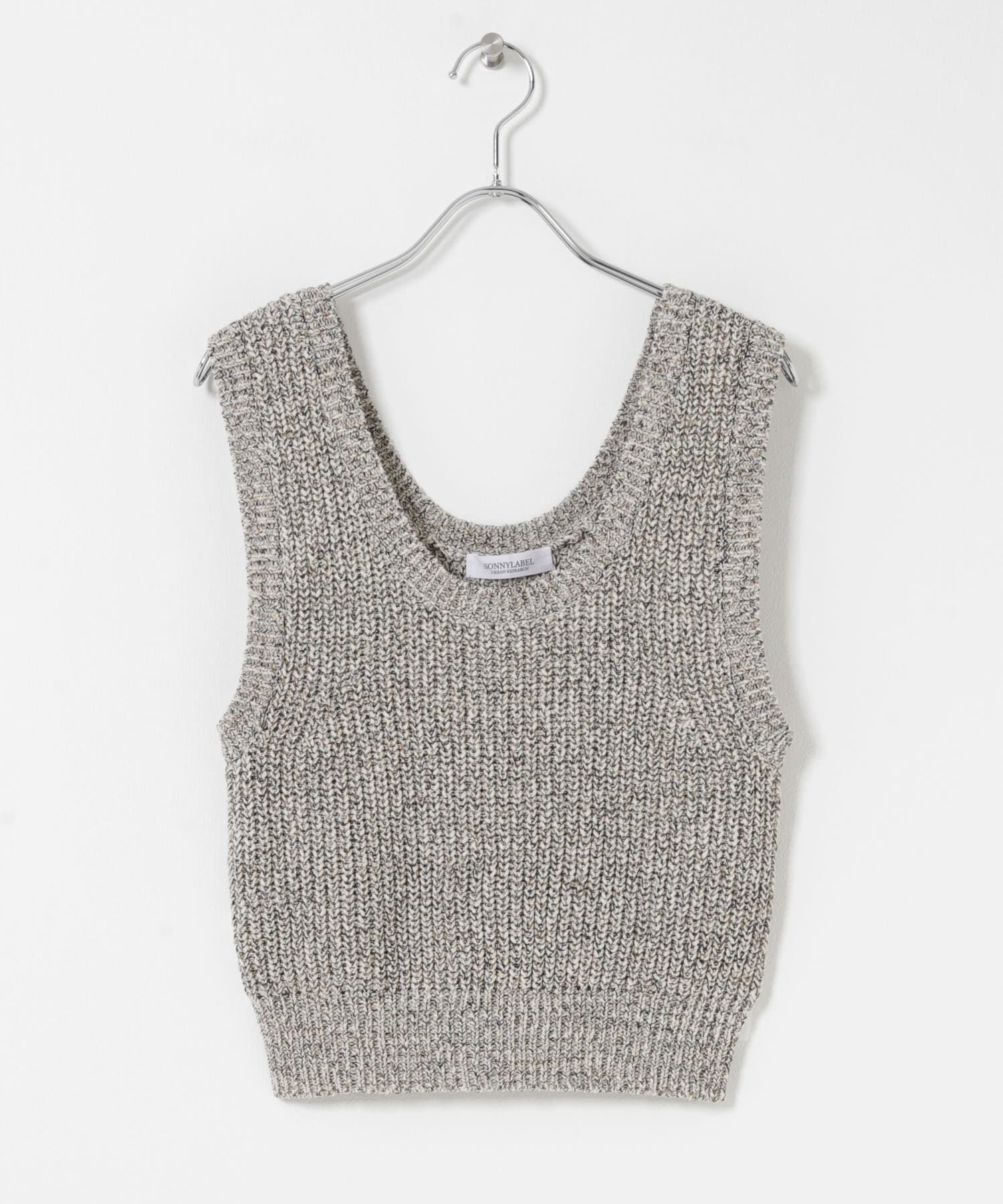 Sonny Label 「メランジテープヤーンUネックニットベスト」|ベスト・ジレ|