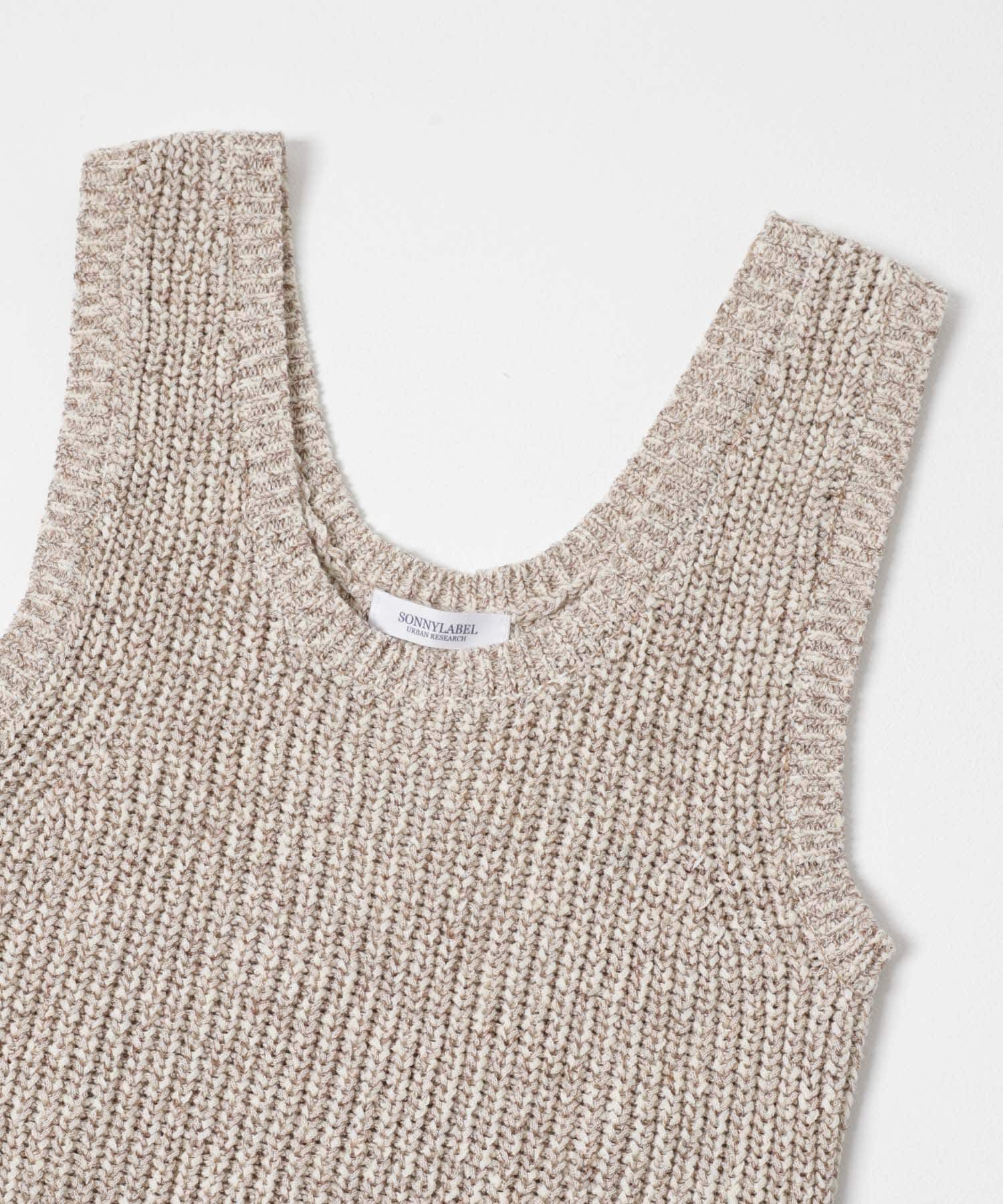 Sonny Label 「メランジテープヤーンUネックニットベスト」|ベスト・ジレ|