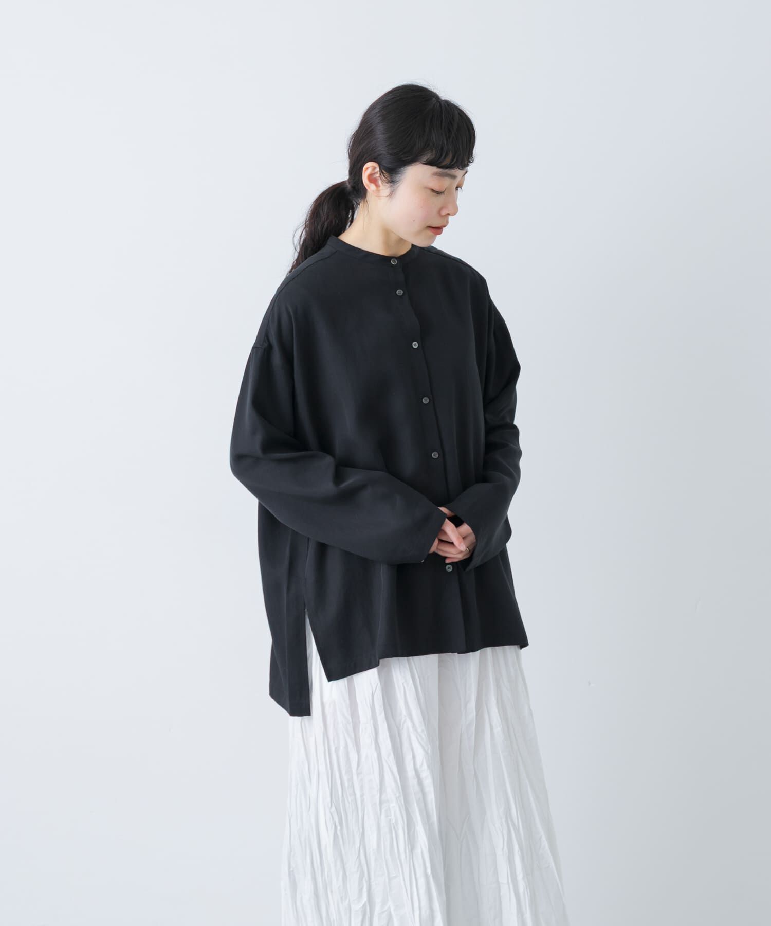 かぐれ「レーヨンワイドシャツ」|シャツ・ブラウス|