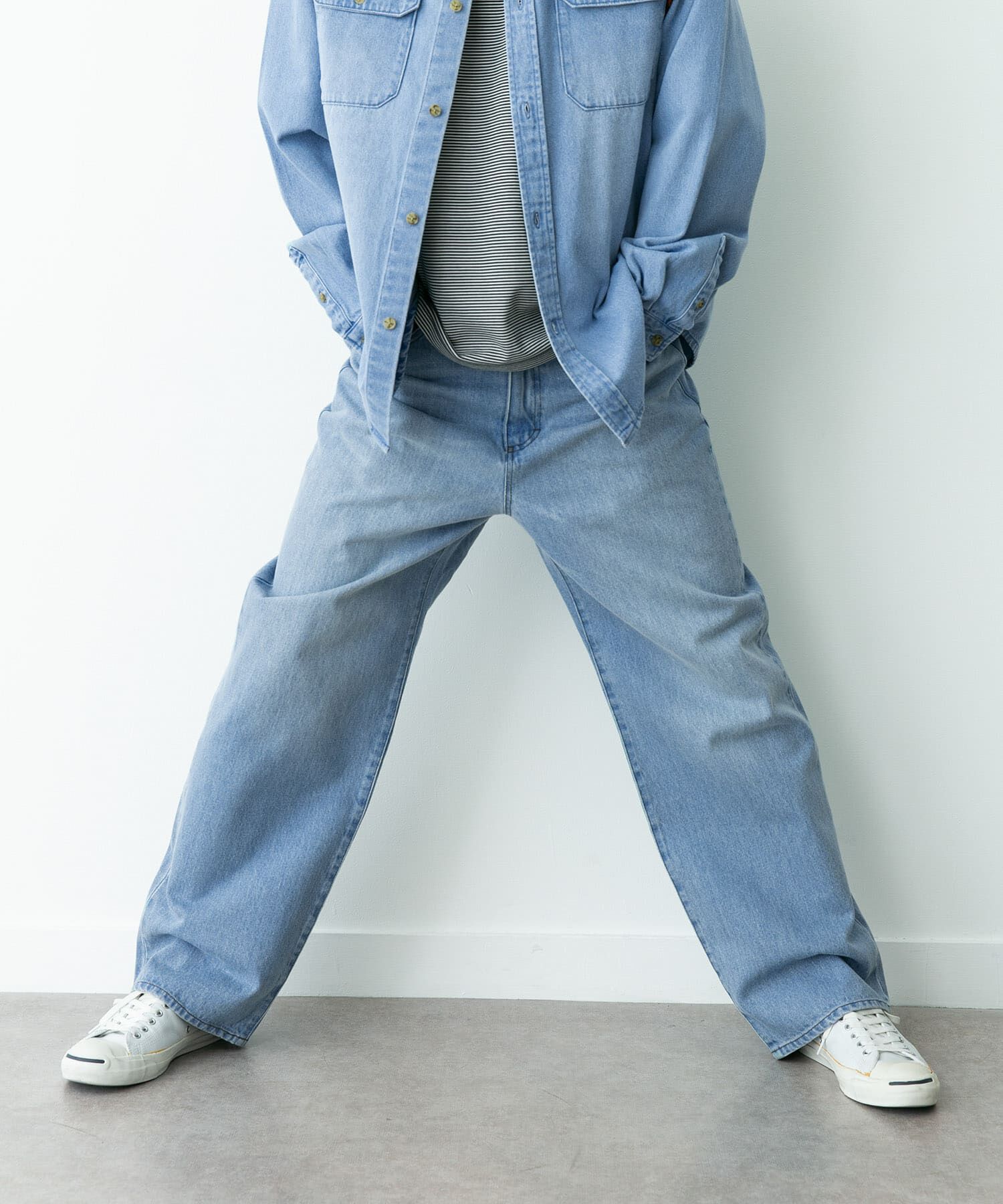 Sonny Label 「『別注』RED KAP&times;Sonny Label　ワイドデニムパンツ」|デニム|