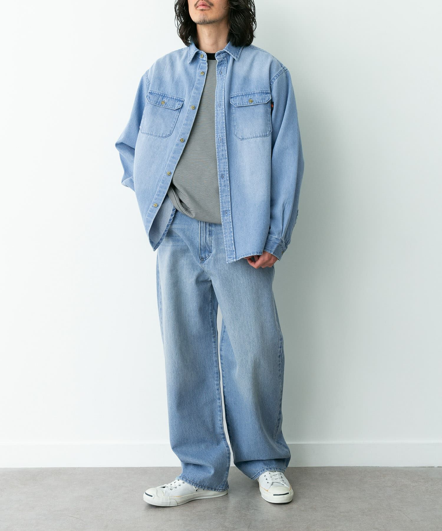 Sonny Label 「『別注』RED KAP&times;Sonny Label　ワイドデニムパンツ」|デニム|