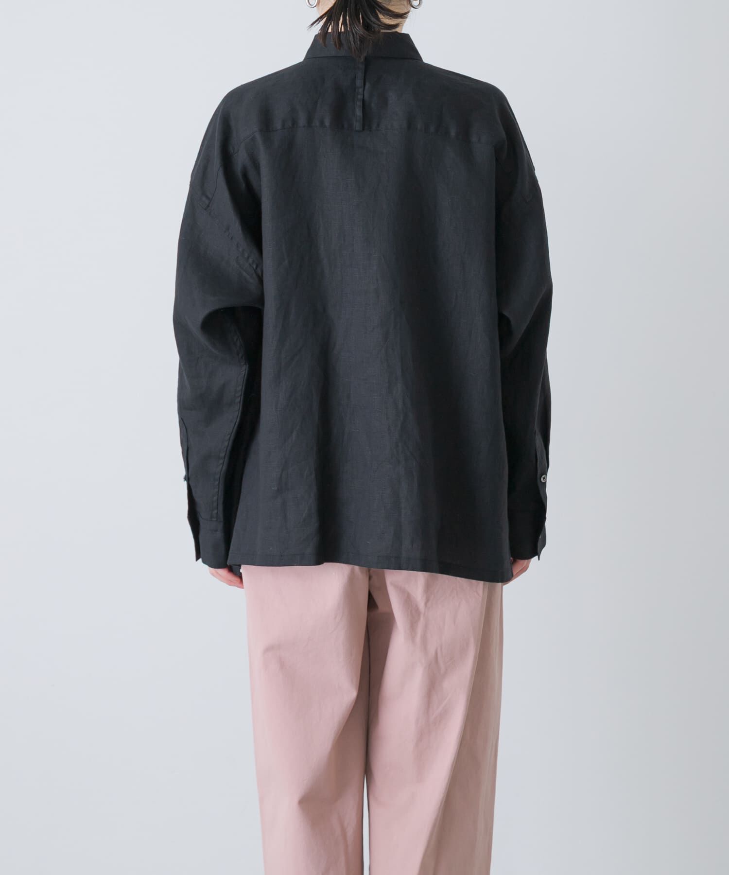 かぐれ「リネンレギュラーボックスシャツ」|シャツ・ブラウス|