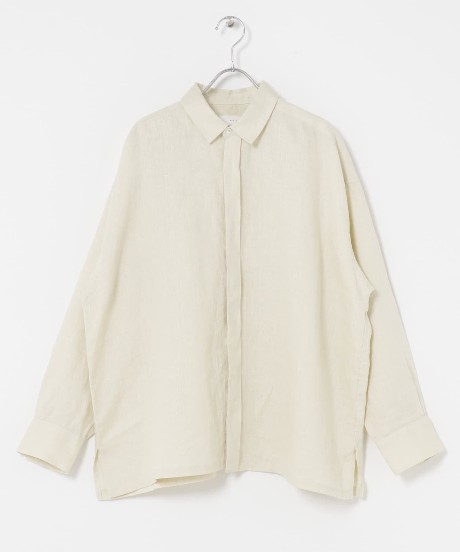 かぐれ「リネンレギュラーボックスシャツ」|シャツ・ブラウス|