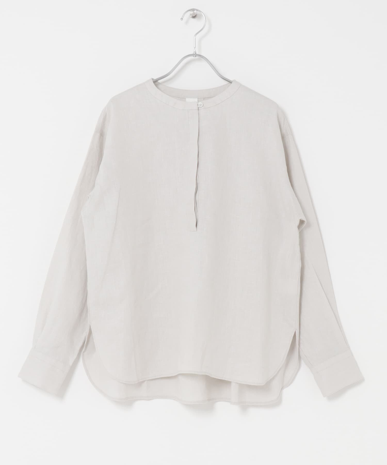 かぐれ「リネンヘンリーワイドシャツ」|シャツ・ブラウス|