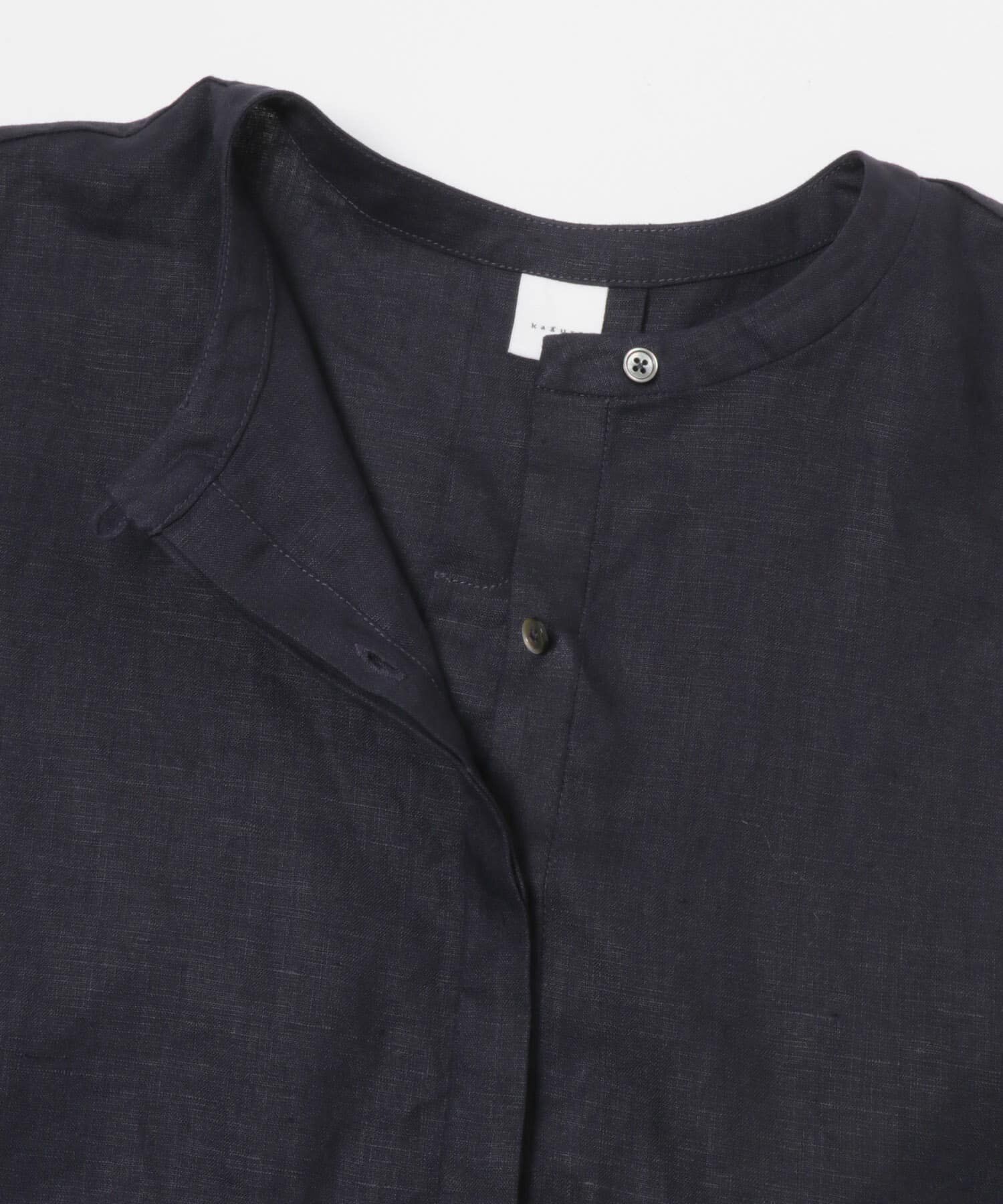 かぐれ「リネンヘンリーワイドシャツ」|シャツ・ブラウス|