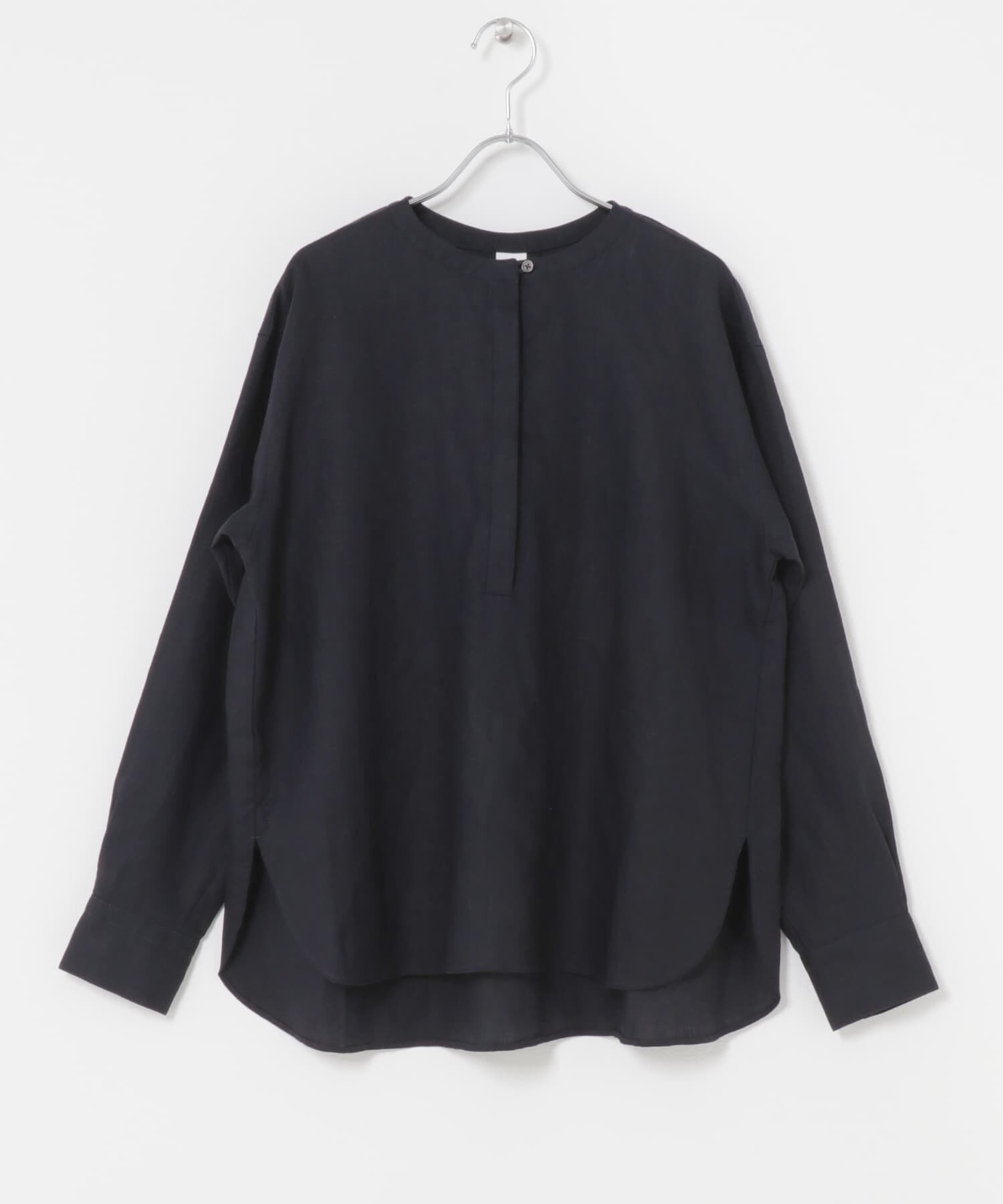 かぐれ「リネンヘンリーワイドシャツ」|シャツ・ブラウス|