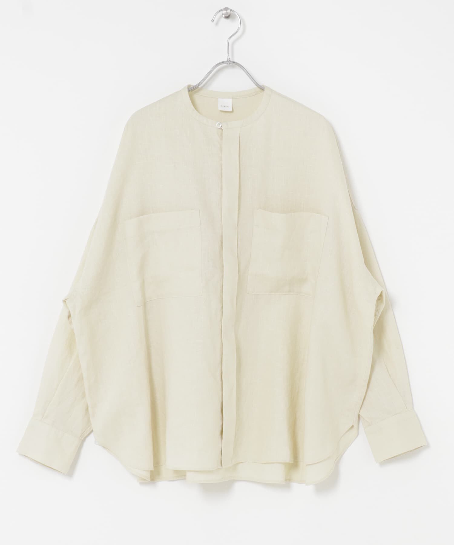 かぐれ「リネンダブルポケットワイドシャツ」|シャツ・ブラウス|