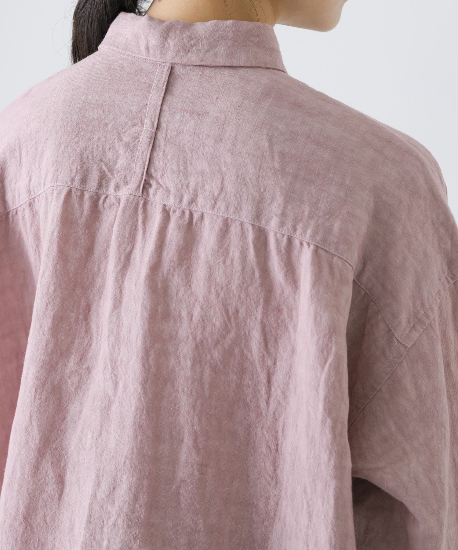 かぐれ「『ユニセックス』ドライリネンボックスシャツ」|シャツ・ブラウス|