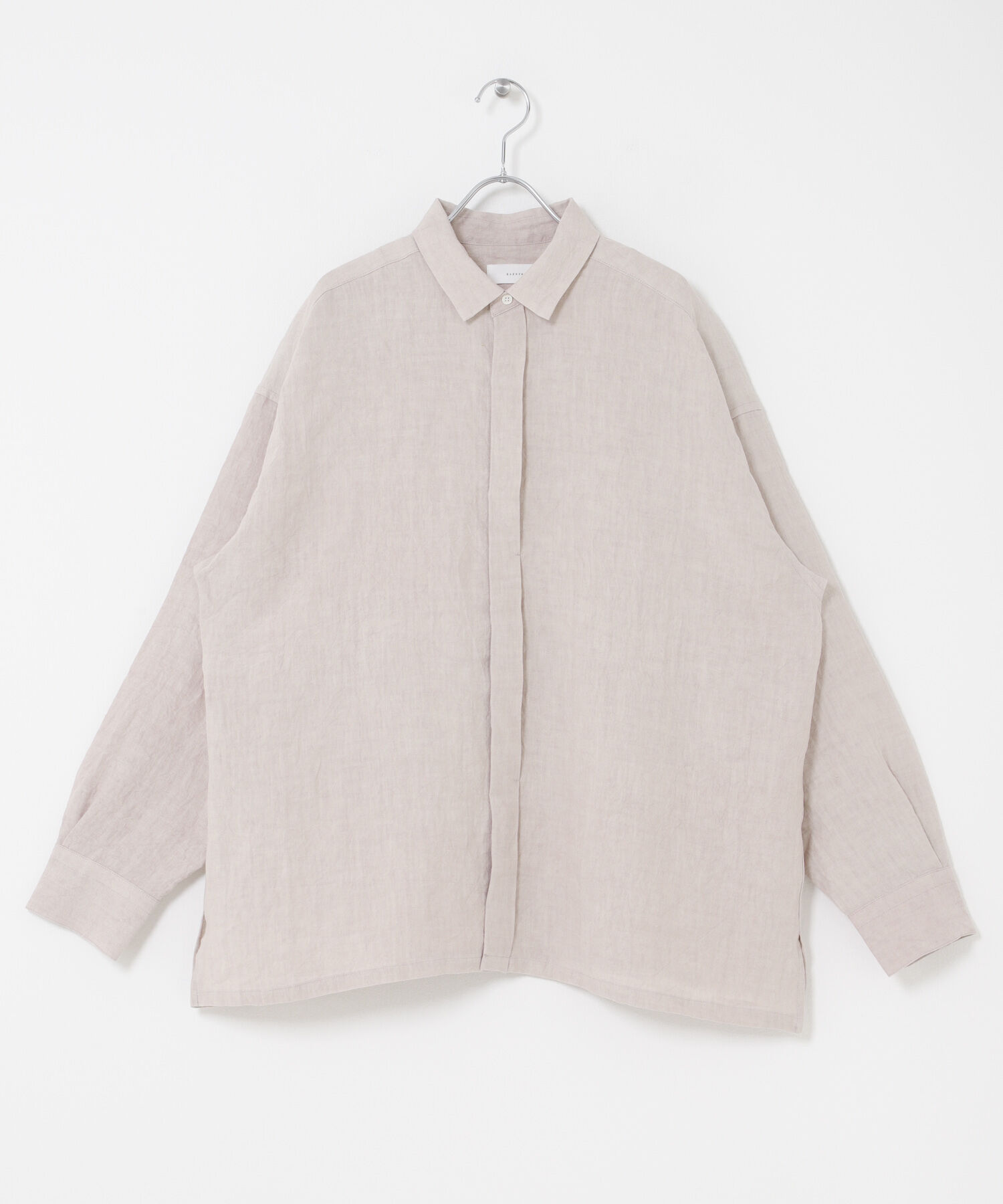かぐれ「『ユニセックス』ドライリネンボックスシャツ」|シャツ・ブラウス|
