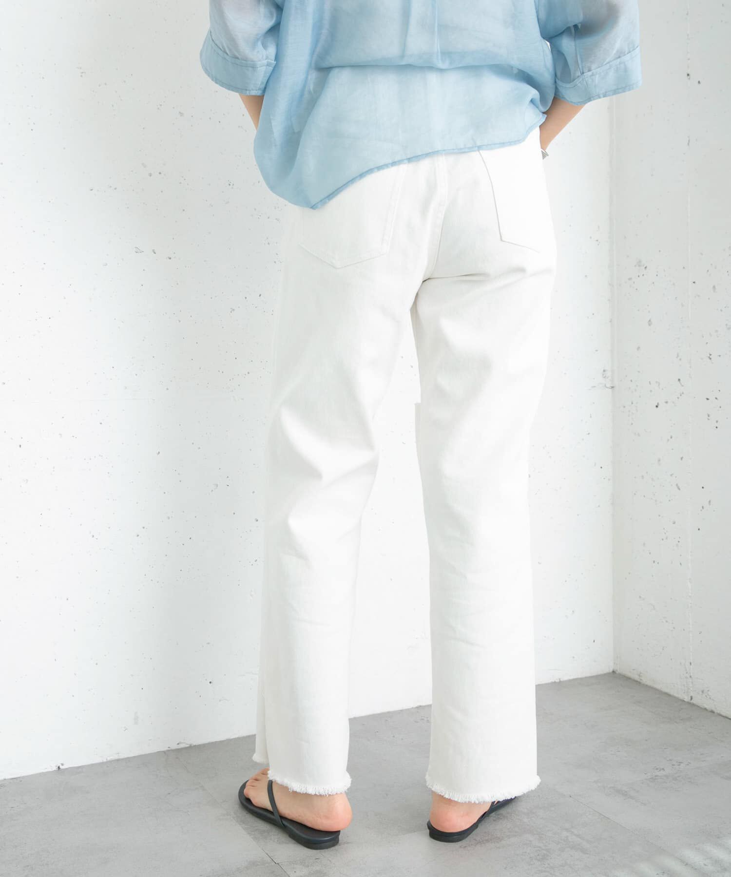  「リメイクダメージスリットデニム」|デニム|