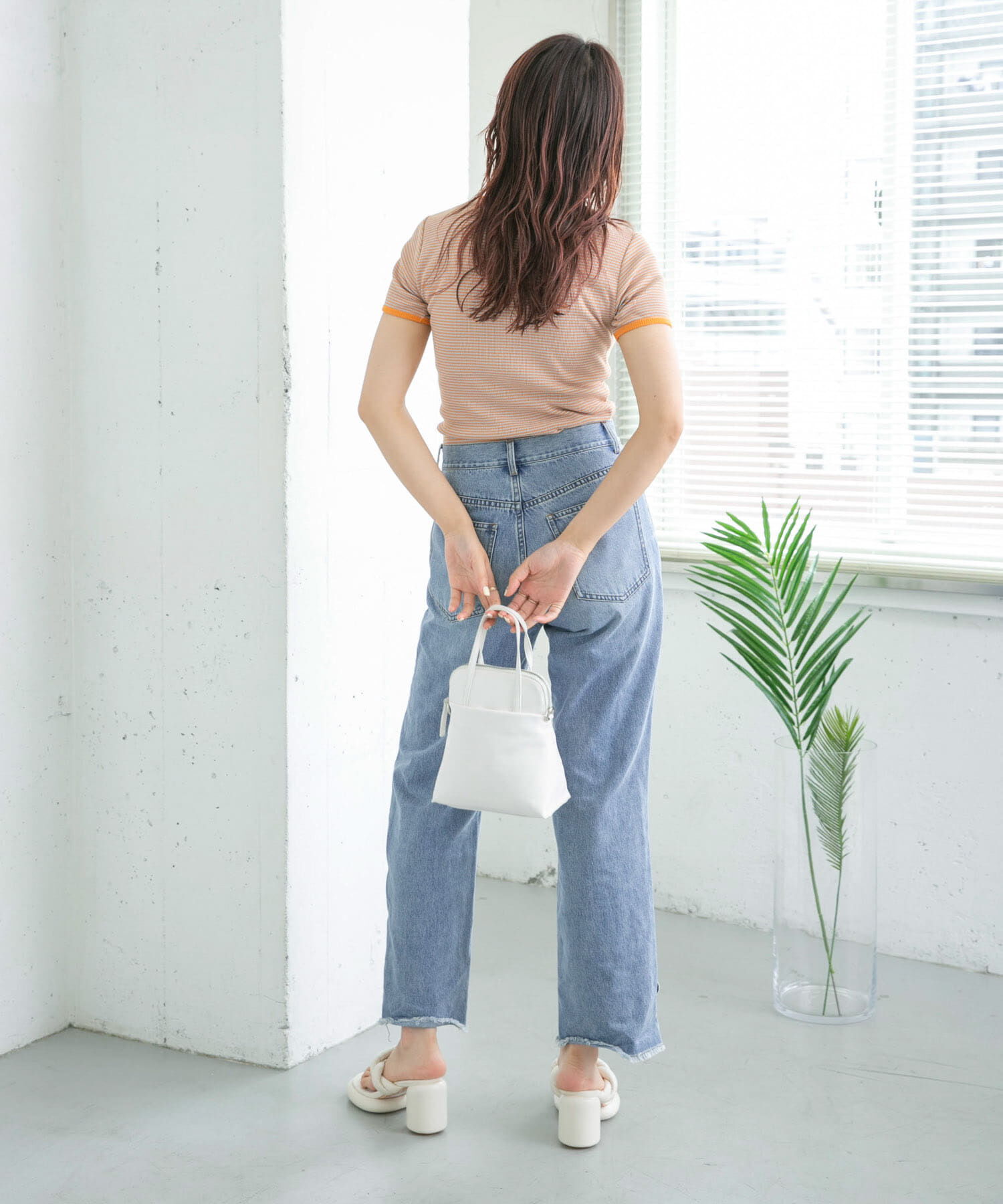  「リメイクダメージスリットデニム」|デニム|