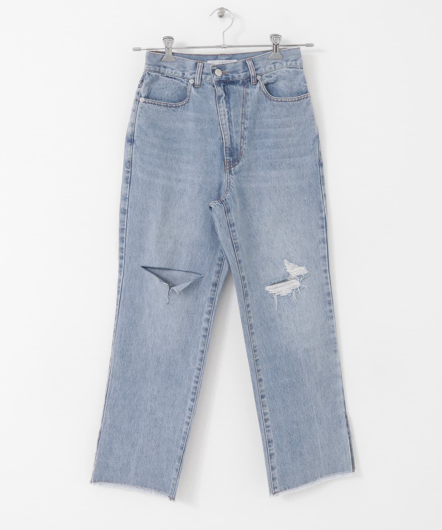  「リメイクダメージスリットデニム」|デニム|