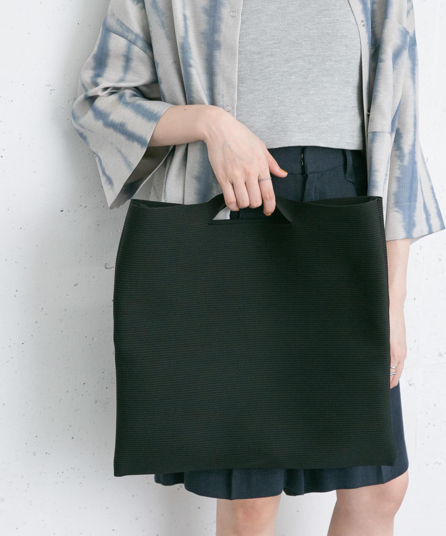  「スクエアニットBAG」|ハンドバッグ|