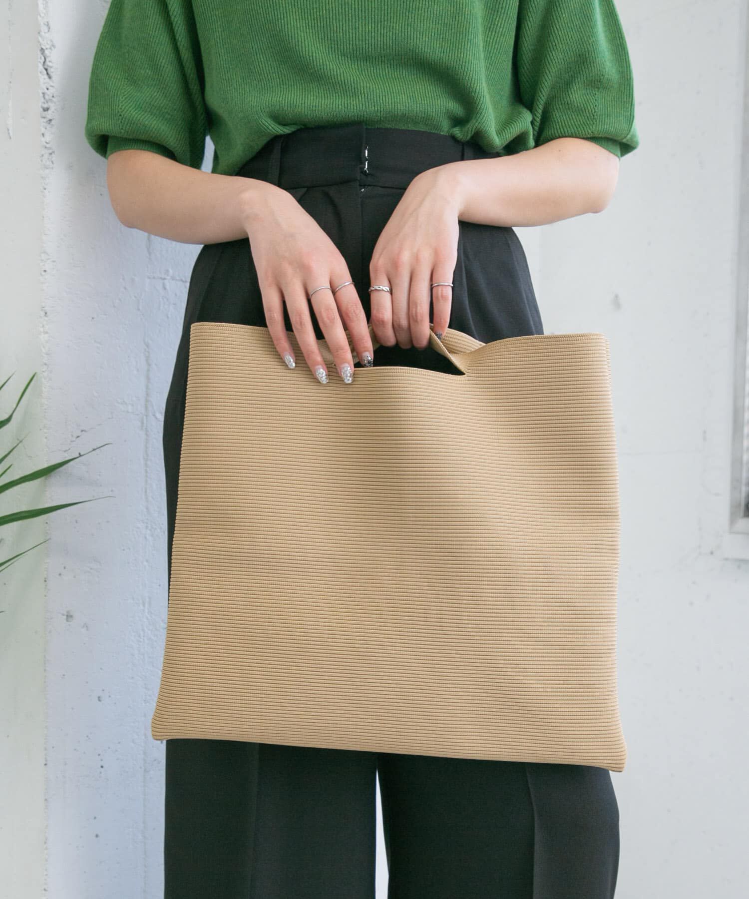  「スクエアニットBAG」|ハンドバッグ|