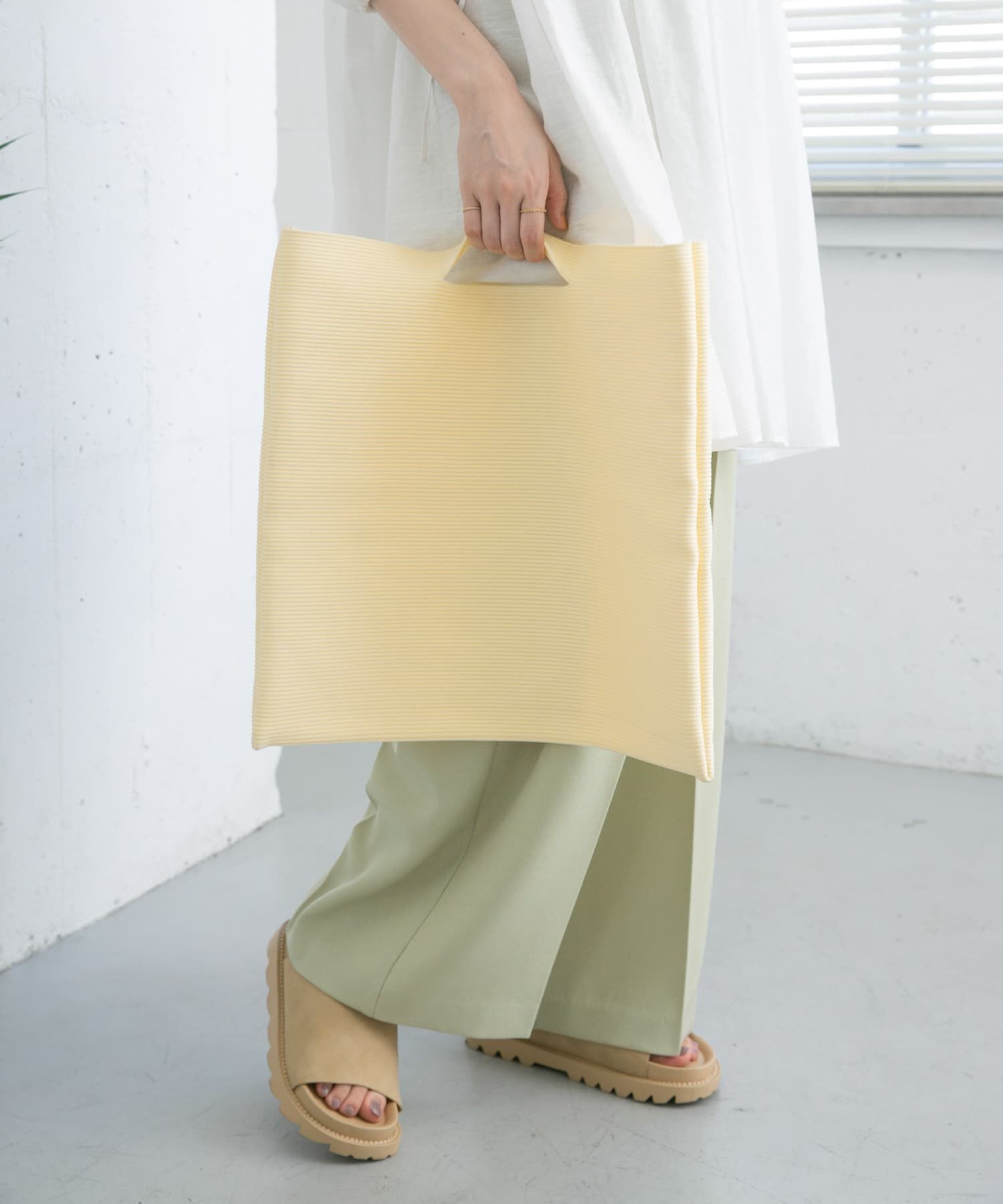  「スクエアニットBAG」|ハンドバッグ|