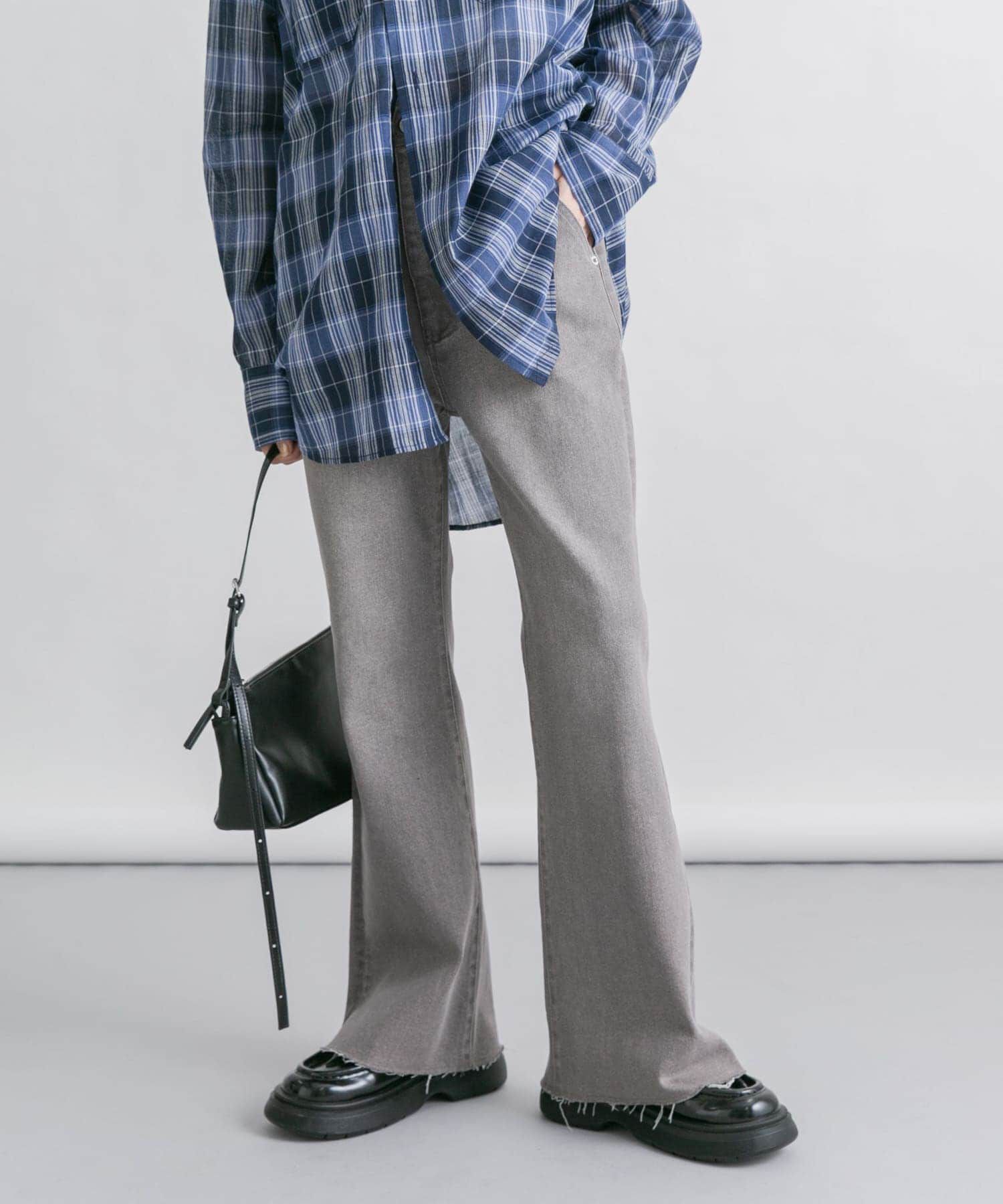  「『34サイズ/低身長向けも展開』ストレッチフレアデニム」|デニム|