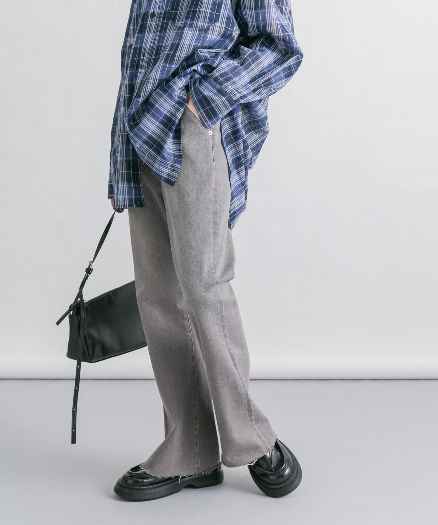  「『34サイズ/低身長向けも展開』ストレッチフレアデニム」|デニム|