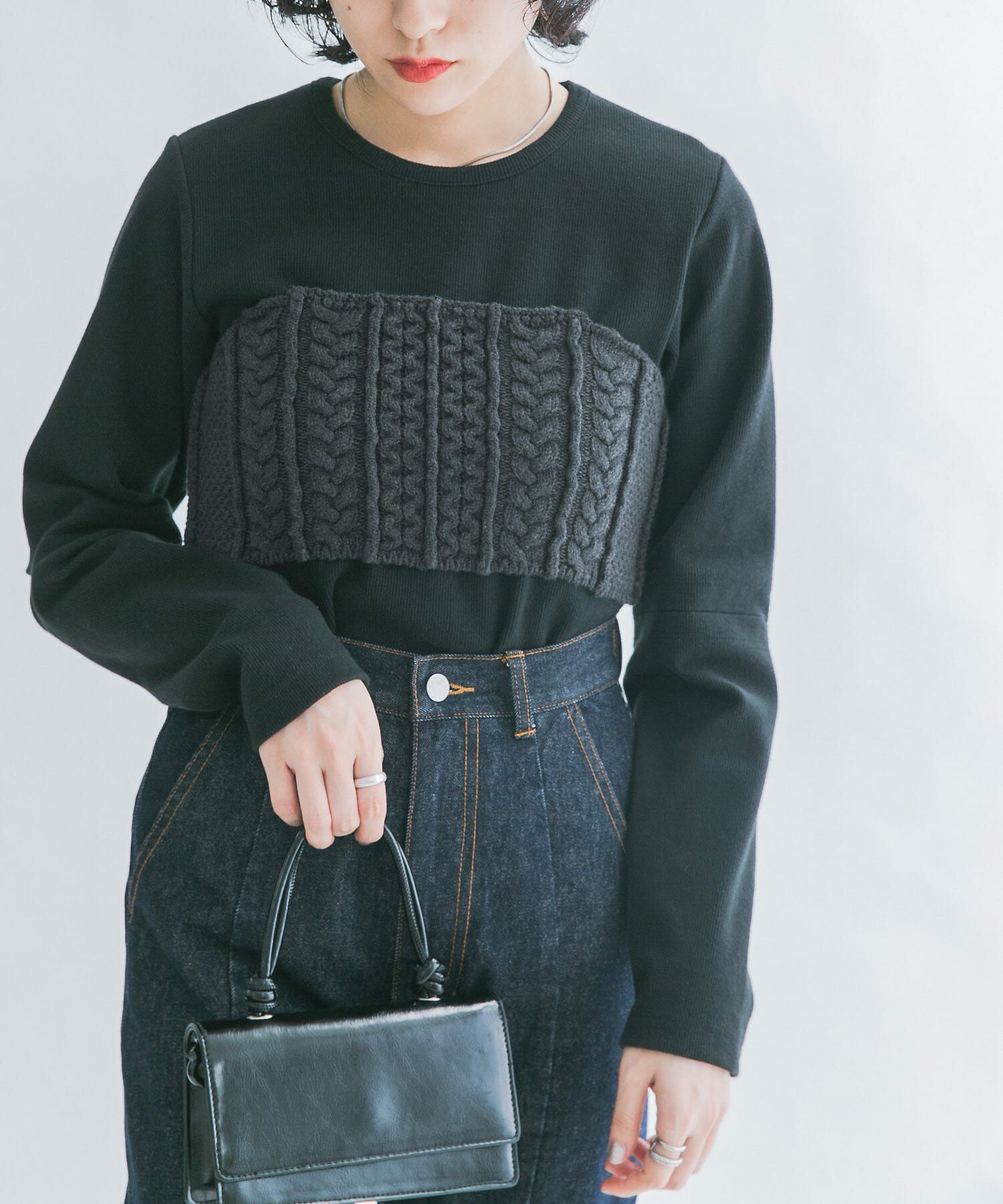  「ケーブルMIXニットビスチェ」|その他|