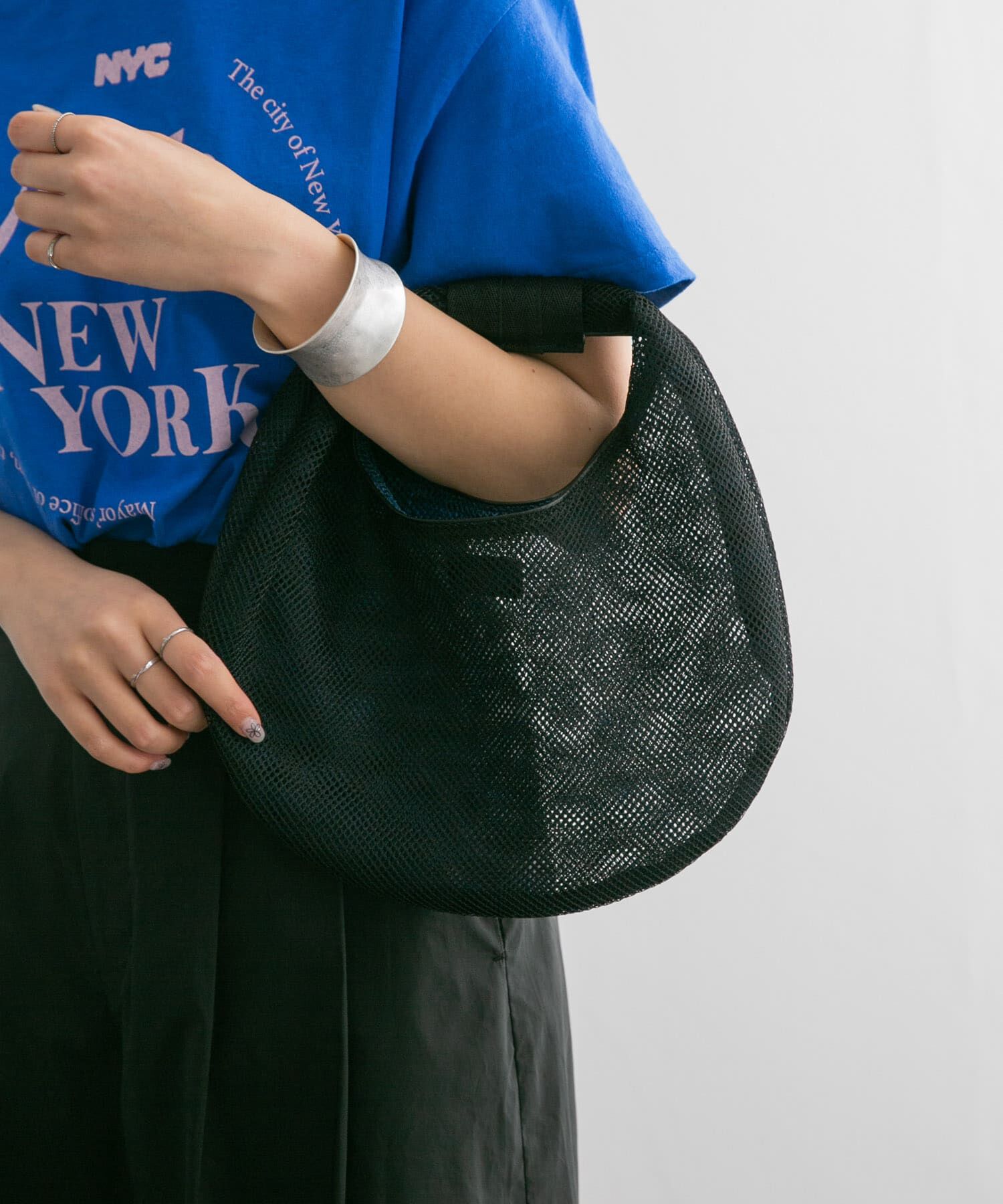  「CONTROL FREAK　メッシュラウンドバッグ」|ハンドバッグ|