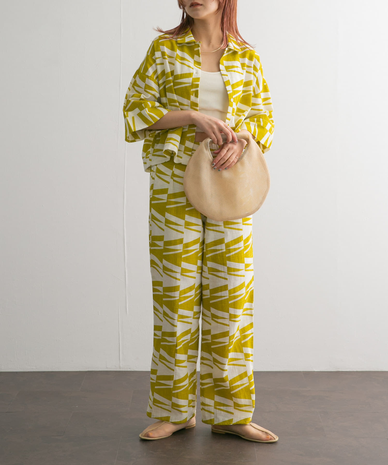  「CONTROL FREAK　メッシュラウンドバッグ」|ハンドバッグ|