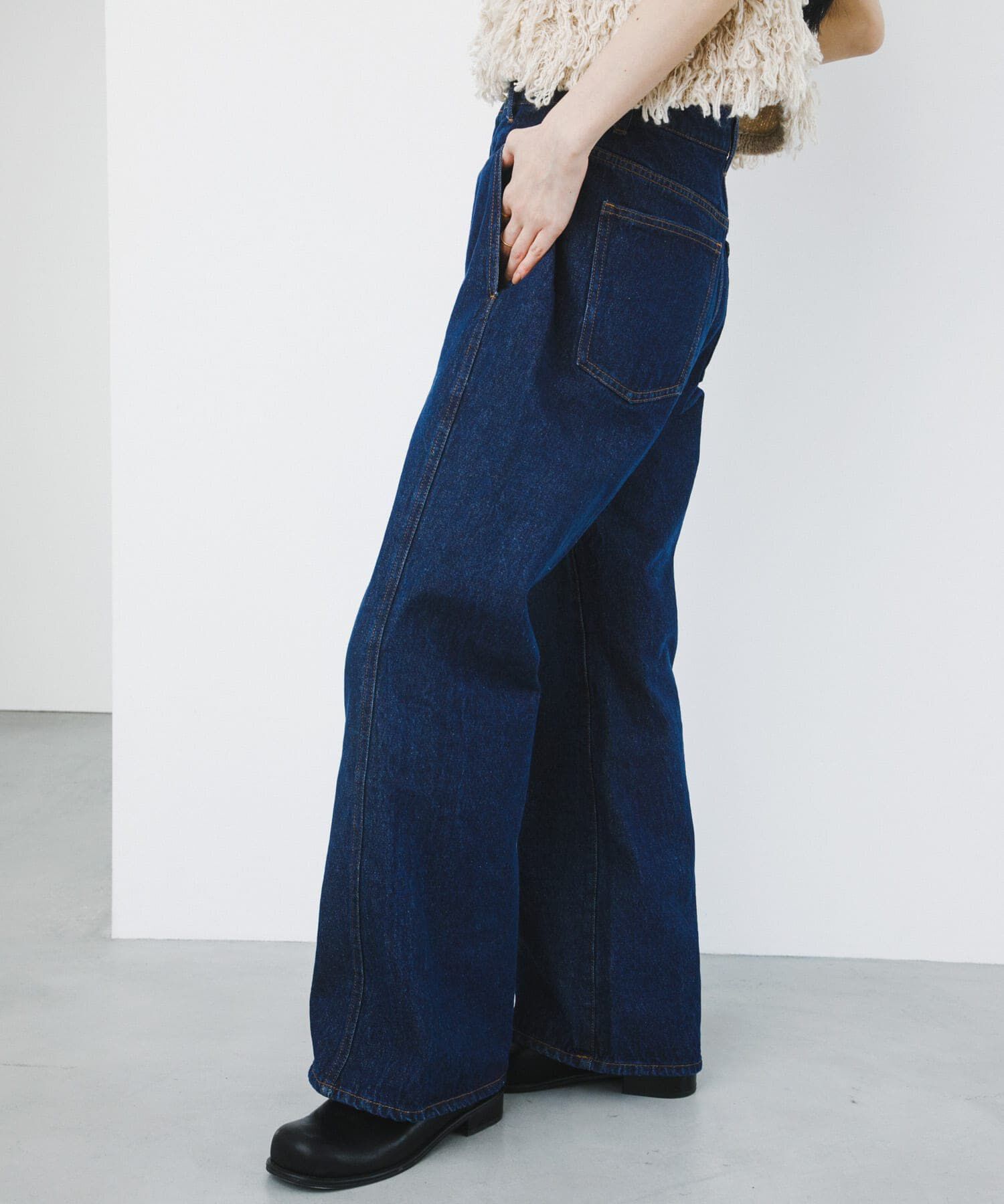  「シームポケットフレアデニム」|デニム|