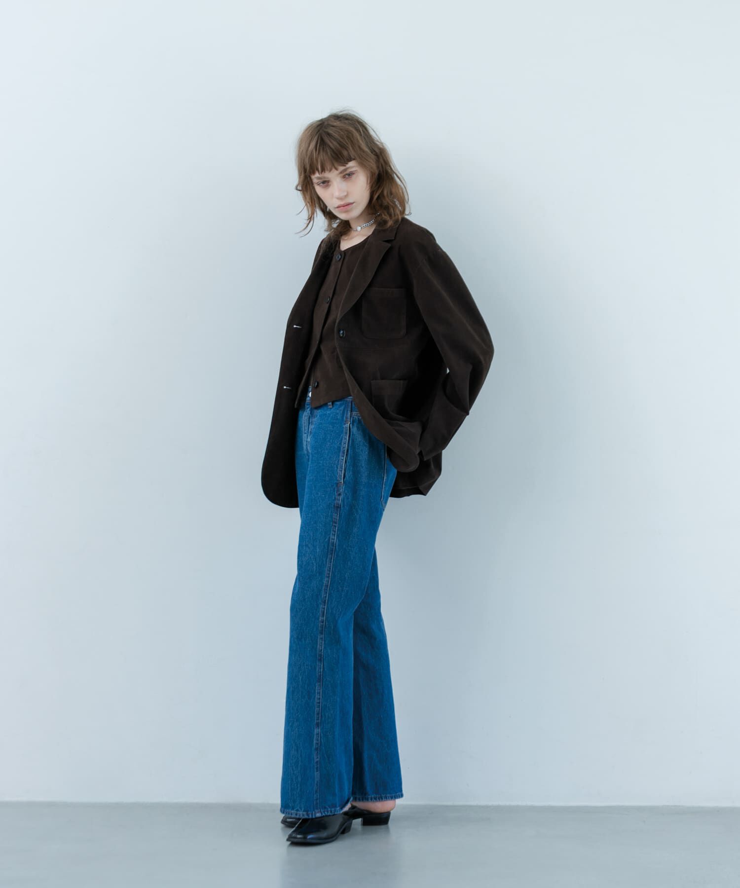  「シームポケットフレアデニム」|デニム|