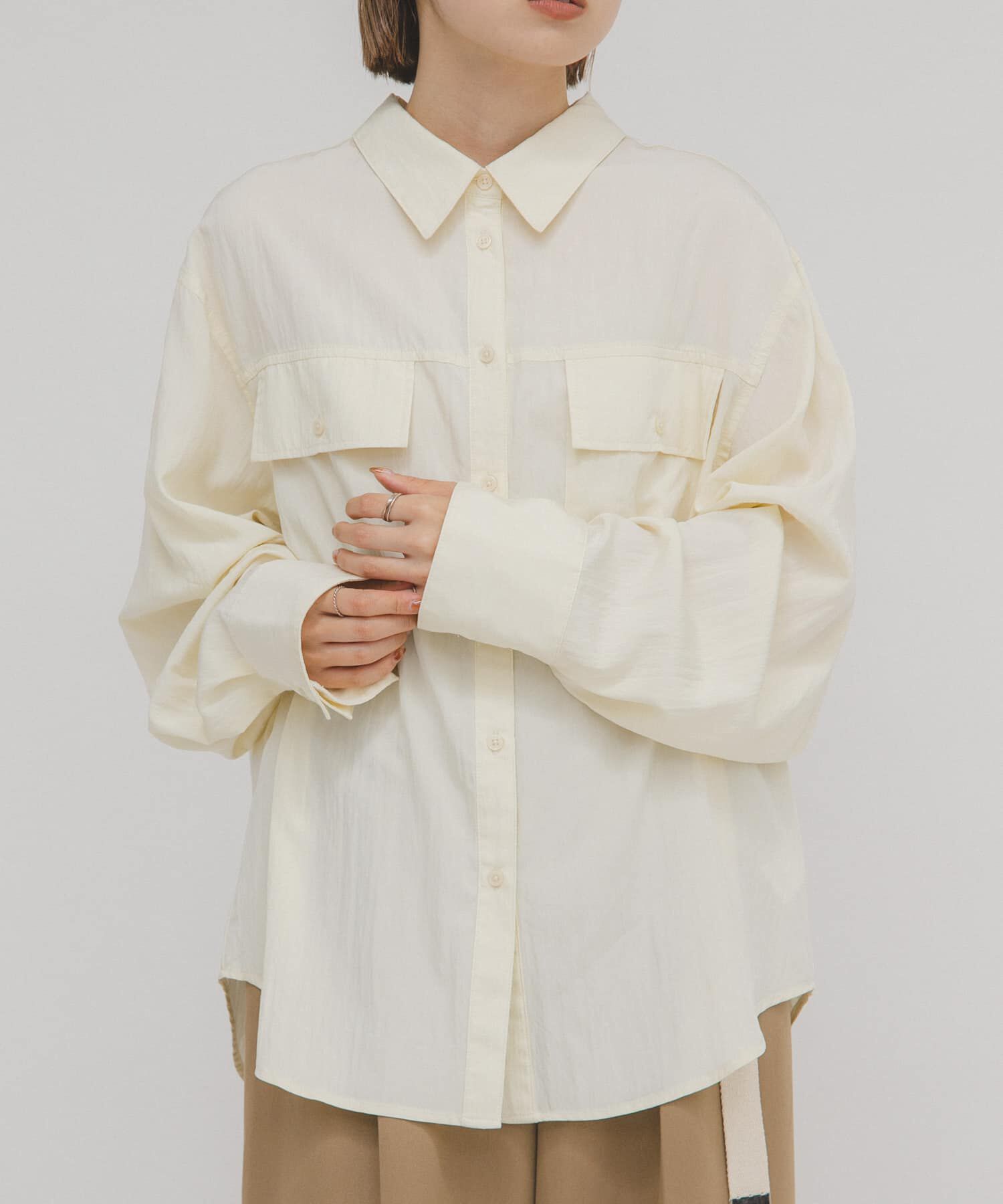  「フラップデザインシャツ」|シャツ・ブラウス|