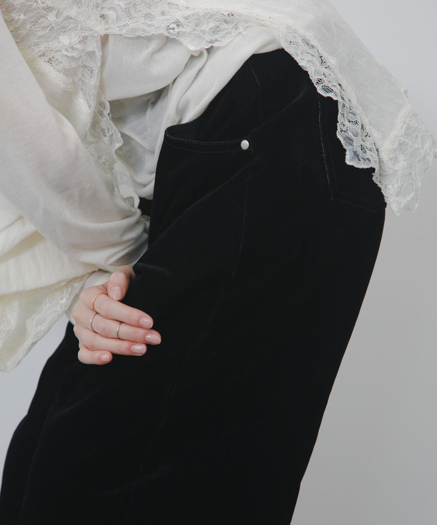  「『2サイズ展開』フロントパネルデザインデニム」|デニム|