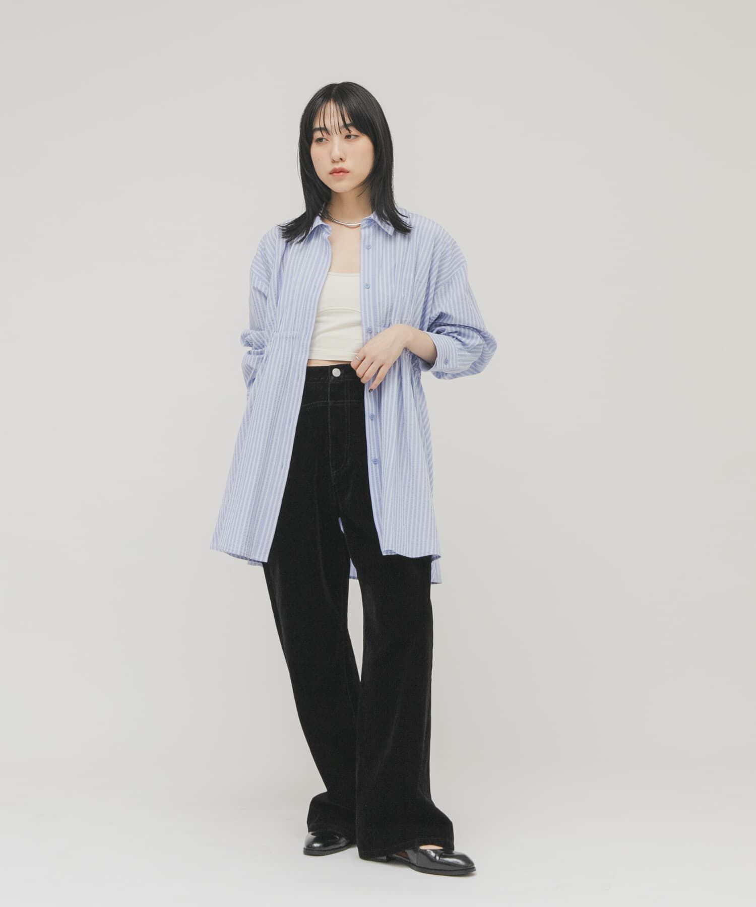  「『2サイズ展開』フロントパネルデザインデニム」|デニム|