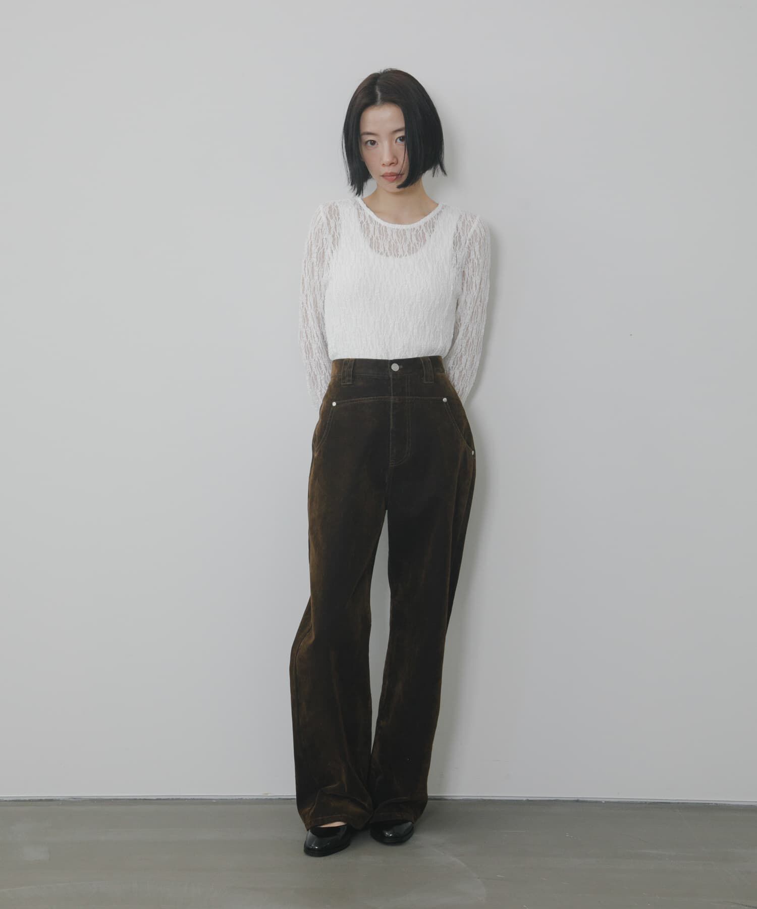  「『2サイズ展開』フロントパネルデザインデニム」|デニム|